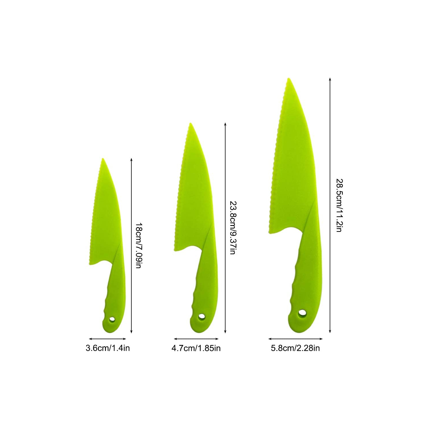 10 Packs Kitchen Knife Set, Cooking Knives with Cutting Boards for Kids and Adults -Multi Colors