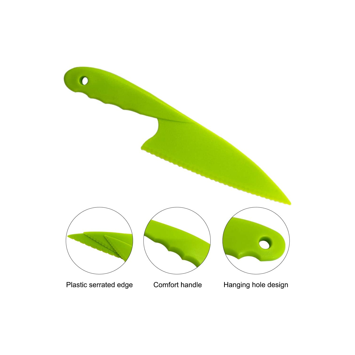 10 Packs Kitchen Knife Set, Cooking Knives with Cutting Boards for Kids and Adults -Multi Colors