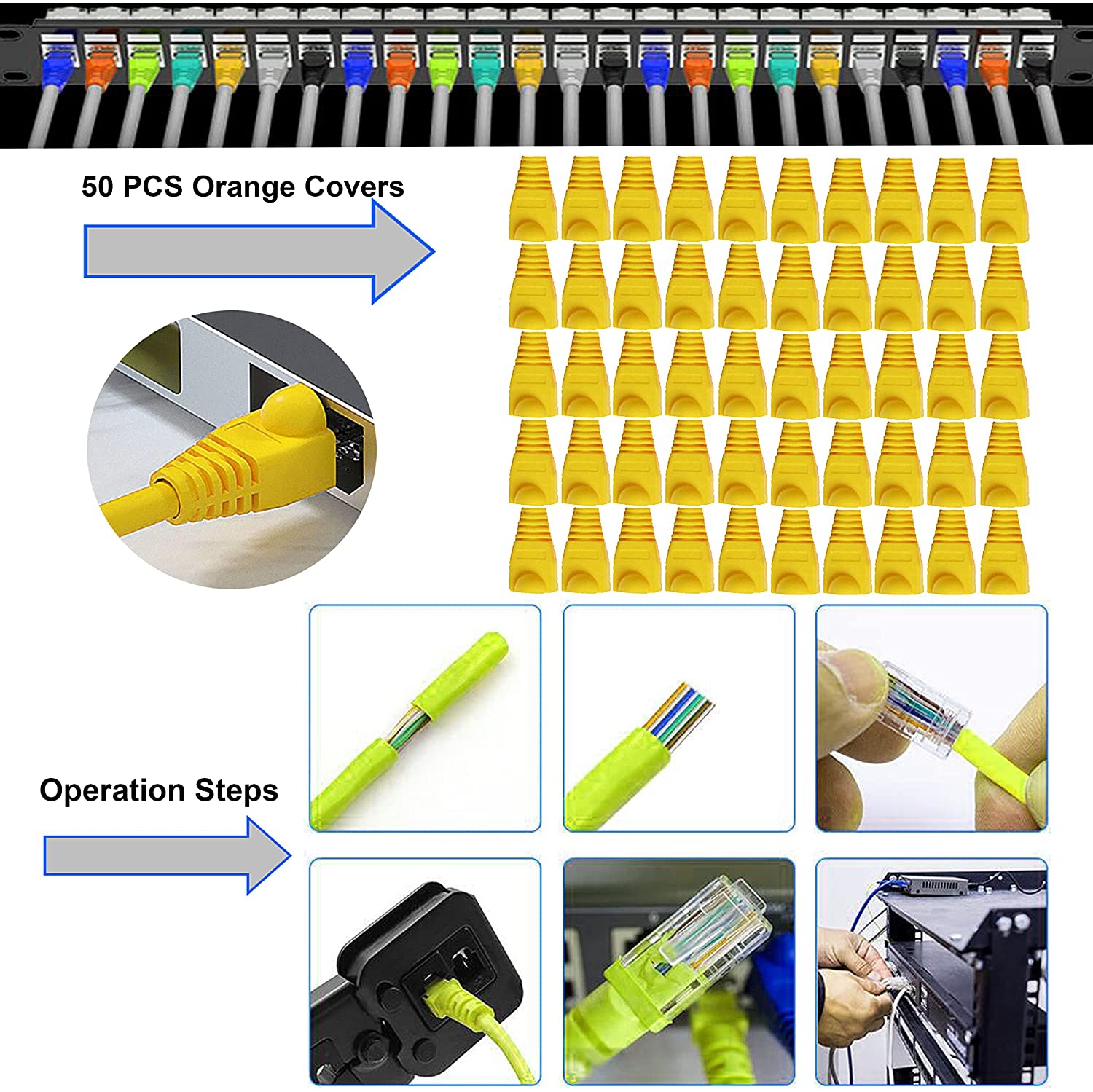 TAIWAIN CAT6 Crimper Kit CAT5 Network Cable LAN Tester Maintenance Set RJ45 Crimping Tool for RJ11/RJ12, Ethernet Crimp