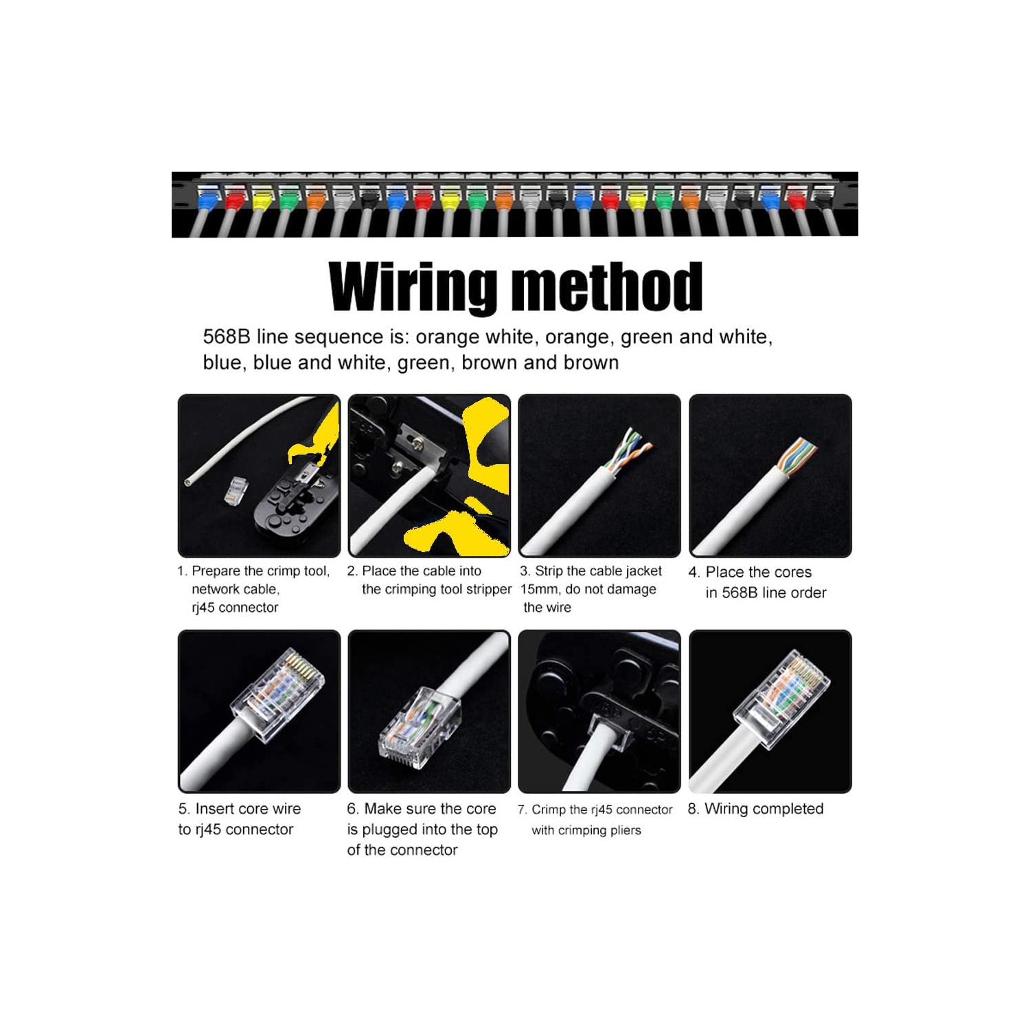 Ensemble de pince à sertir RJ45 CAT5 de TAIWAIN, outil de réparation de câble réseau CAT6 pour RJ11 RJ12