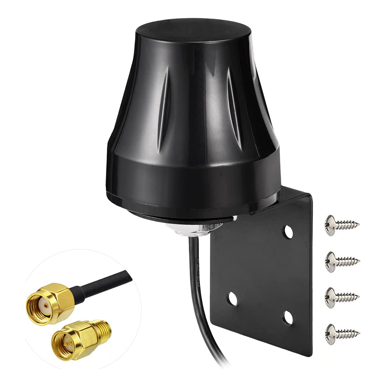 Antenne Wi-Fi 2,4 GHz 5 GHz; Support mural extérieur 5,8 GHz; MIMO RP-SMA et SMA mâle; remplacement d’antenne pour routeur Wi-Fi