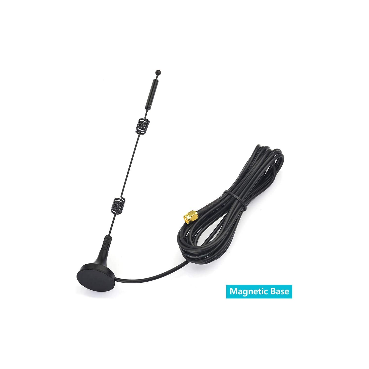 Dual Band WiFi 2.4GHz 5GHz 5.8GHz 9dBi Magnetic Base RP-SMA Male Antenna 15cm IPEX IPX U.FL to RP-SMA Female