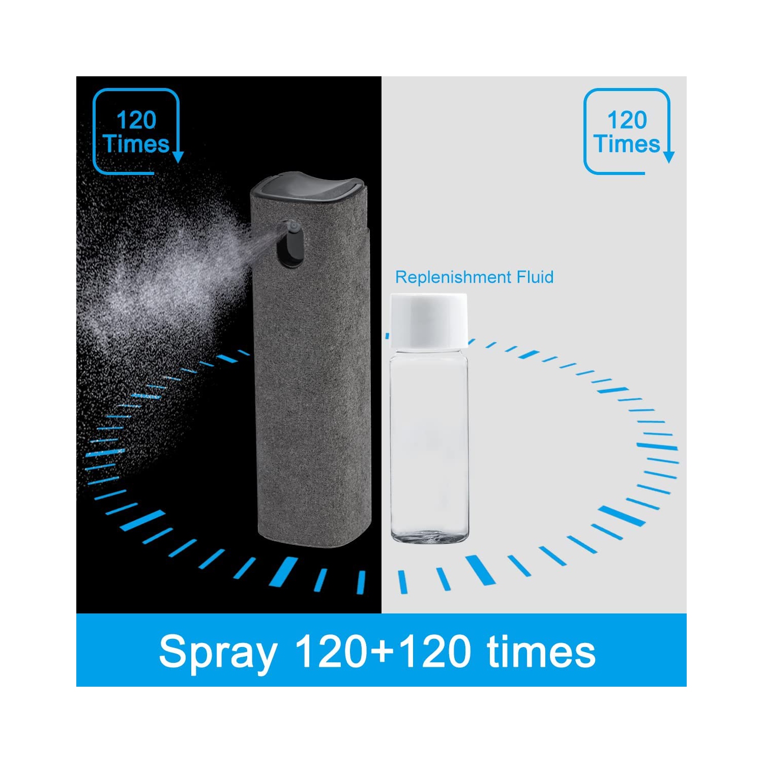 Nettoyant d’écran vaporisateur, trousse de nettoyage pour téléviseur, portable, tablette, PC, ordinateur