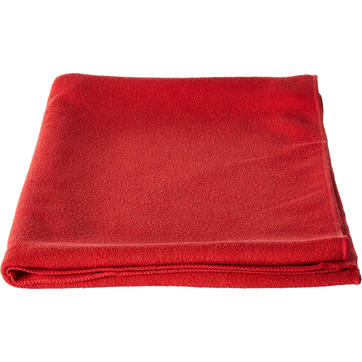 ds Non-Slip Microfiber Hot Yoga Towel with Carry Bag, Red , Large