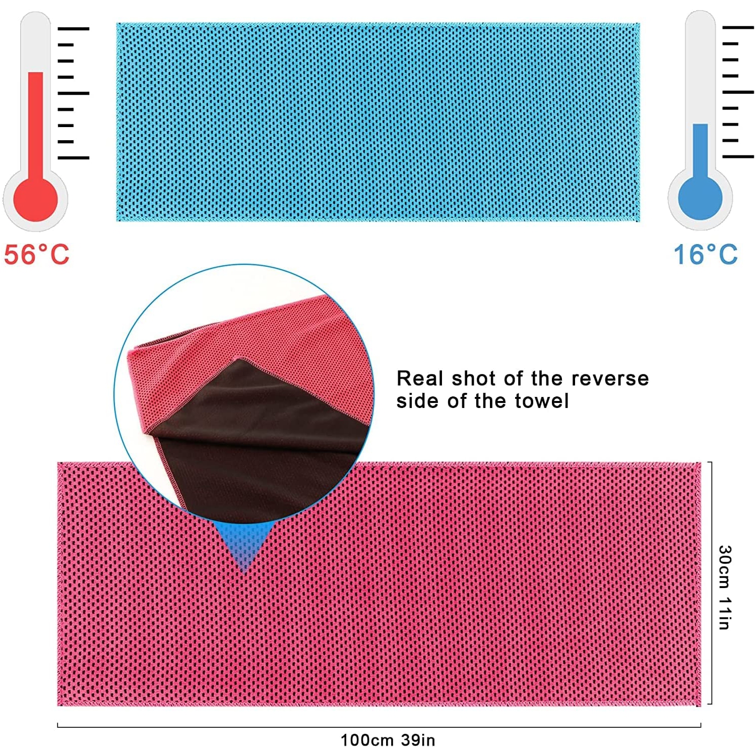 8 Pack Cooling Towels, Microfiber Ice Towels for Neck and Face, Cooling Towels for Athletes Cooling Neck Wraps