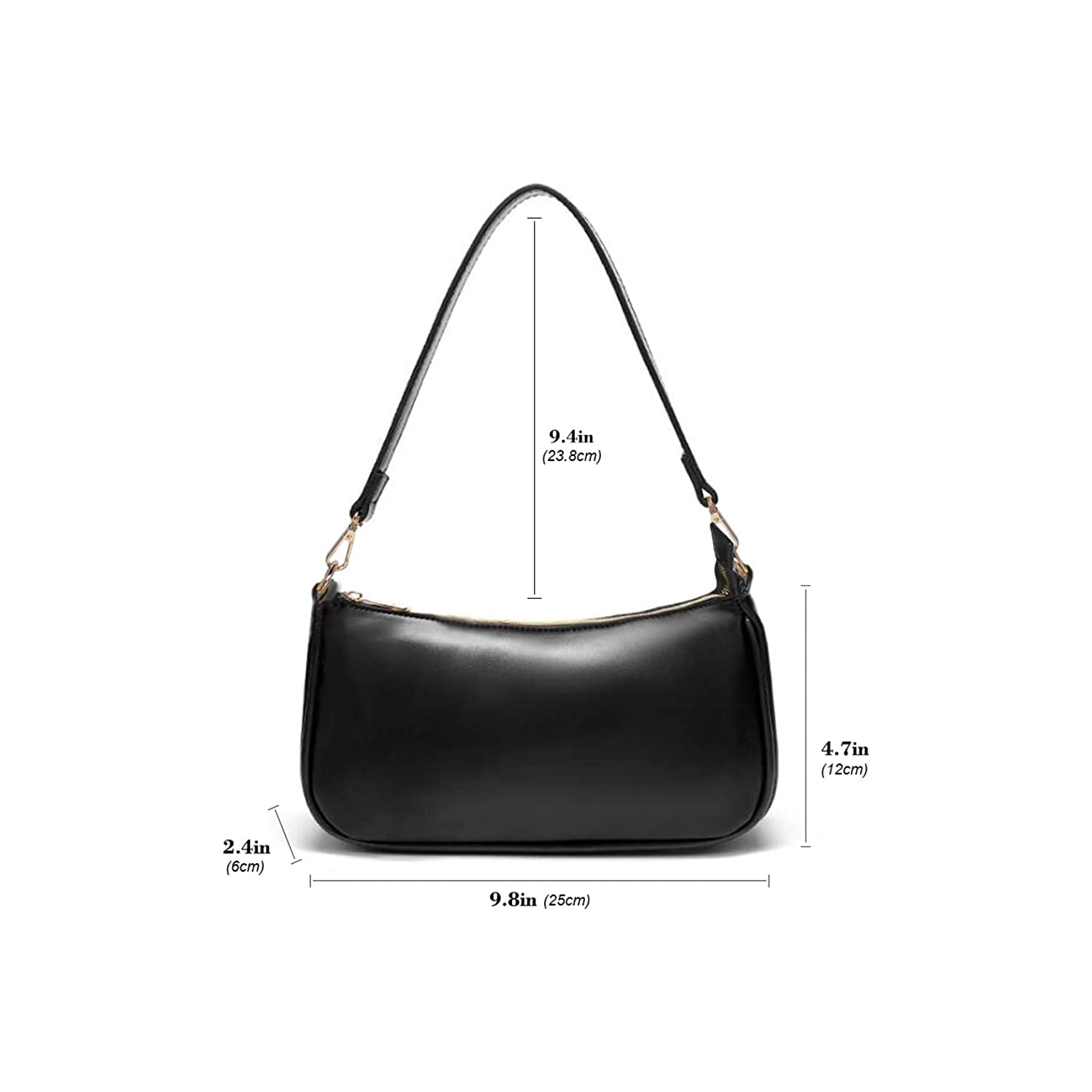 Sac à bandoulière pour femmes Retro Vegan Clutch Classic Tote