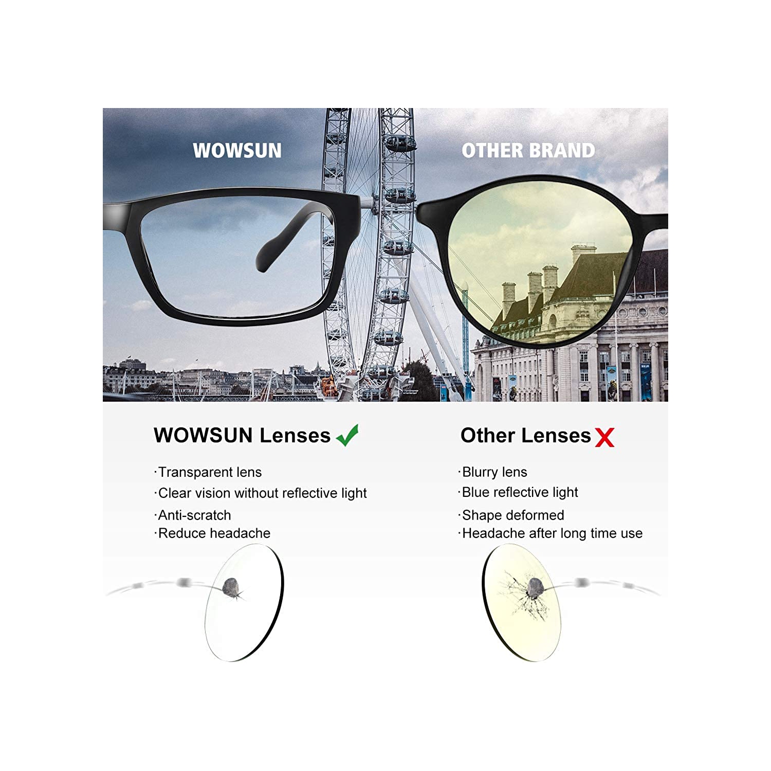 Paquet de 5 paires de lunettes de lecture pour femmes avec charnières à ressort bleu clair anti-lumière lecteurs pour ordinateur