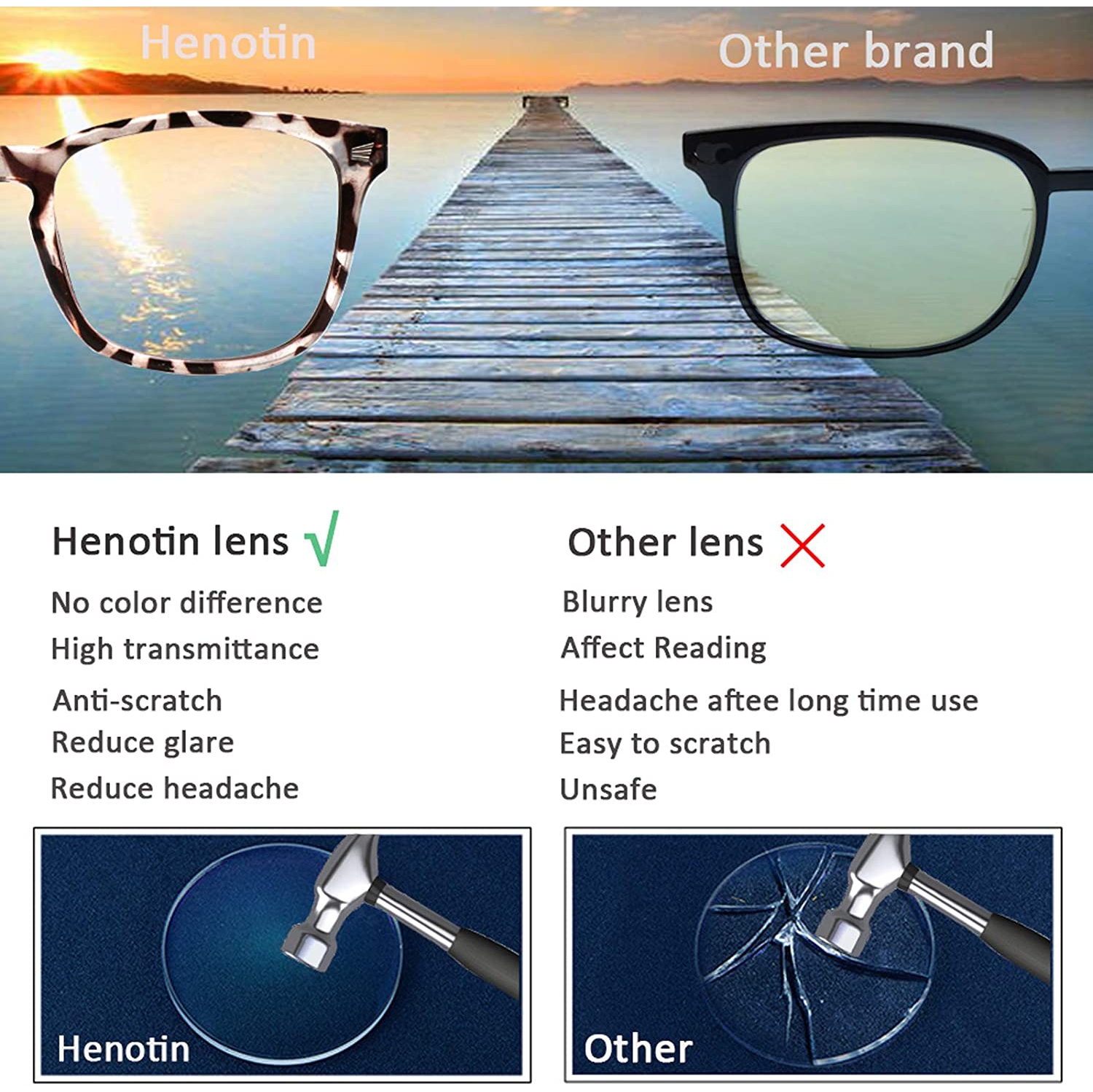 4 Pack Blue Light Blocking Reading Glasses Women Men,Spring Hinge Computer Readers,Anti UV Ray Square Nerd Eyeglasses