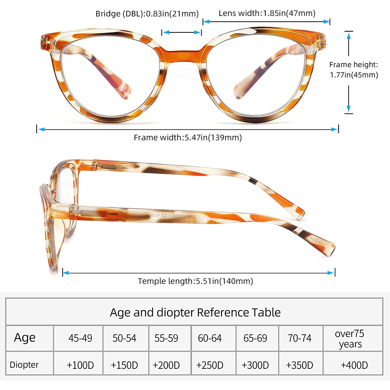 Paquet de 5 paires de lunettes de lecture anti-lumière bleue pour femmes, élégantes lecteurs 1.0 charnières à ressort pour femmes, lunettes pour