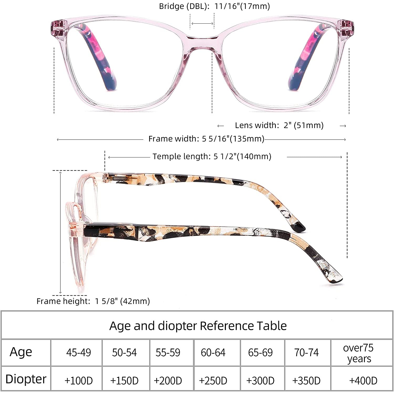 4 Pack Reading Glasses Blue Light Blocking for Women Men,Fashion Square Computer Readers with Spring Hinge,Anti