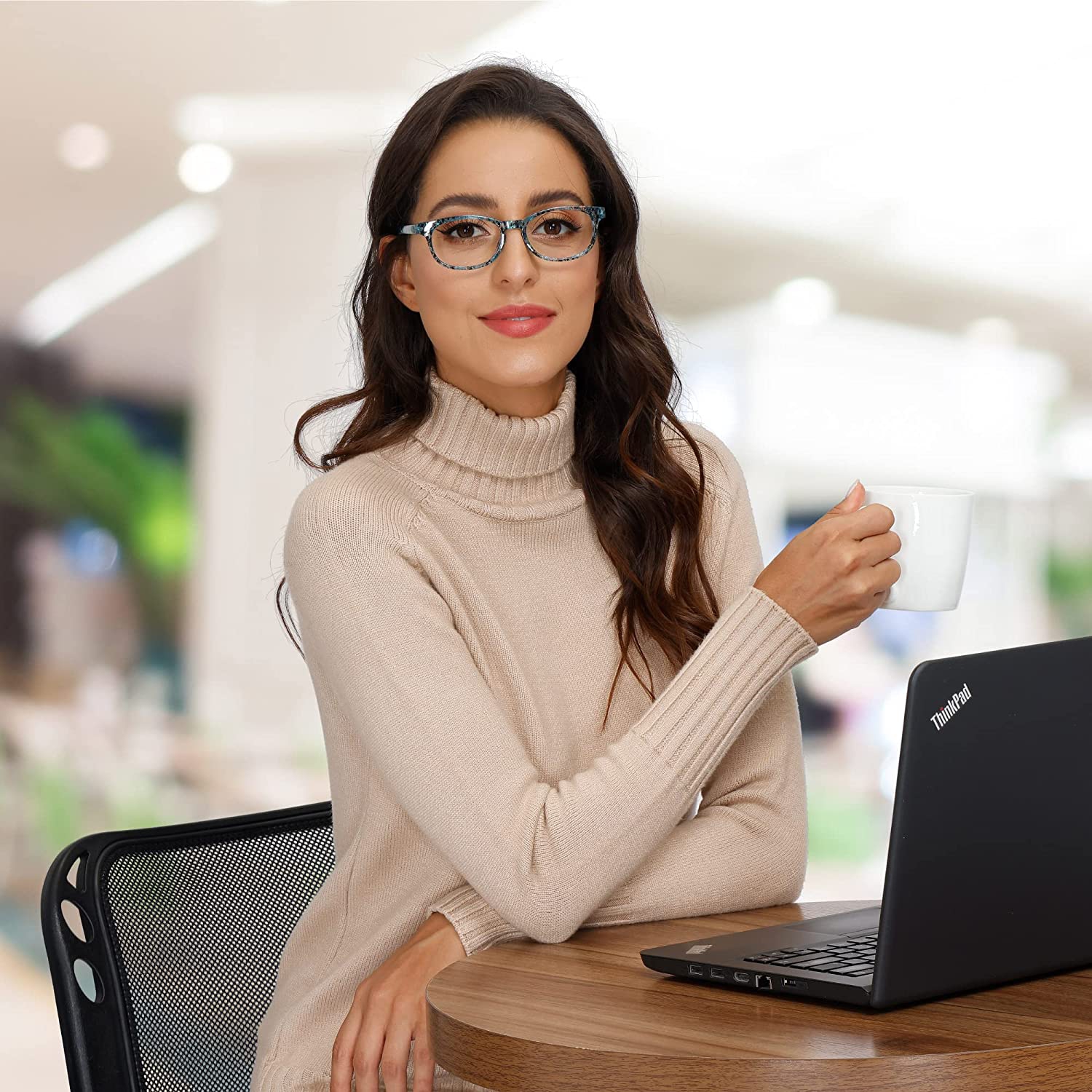 Paquet de 4 paires de lunettes de lecture mode colorées pour femmes