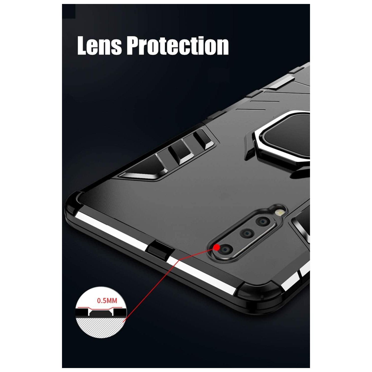 for Huawei P20 Pro Case,Hybrid Heavy Duty Shockproof Armor Dual Layer Protection Defender Back Case Cover for Huawei