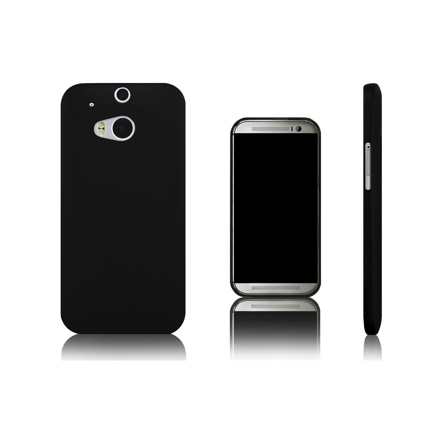 Vapour Flexible TPU Gel Case for HTC One M8. Black