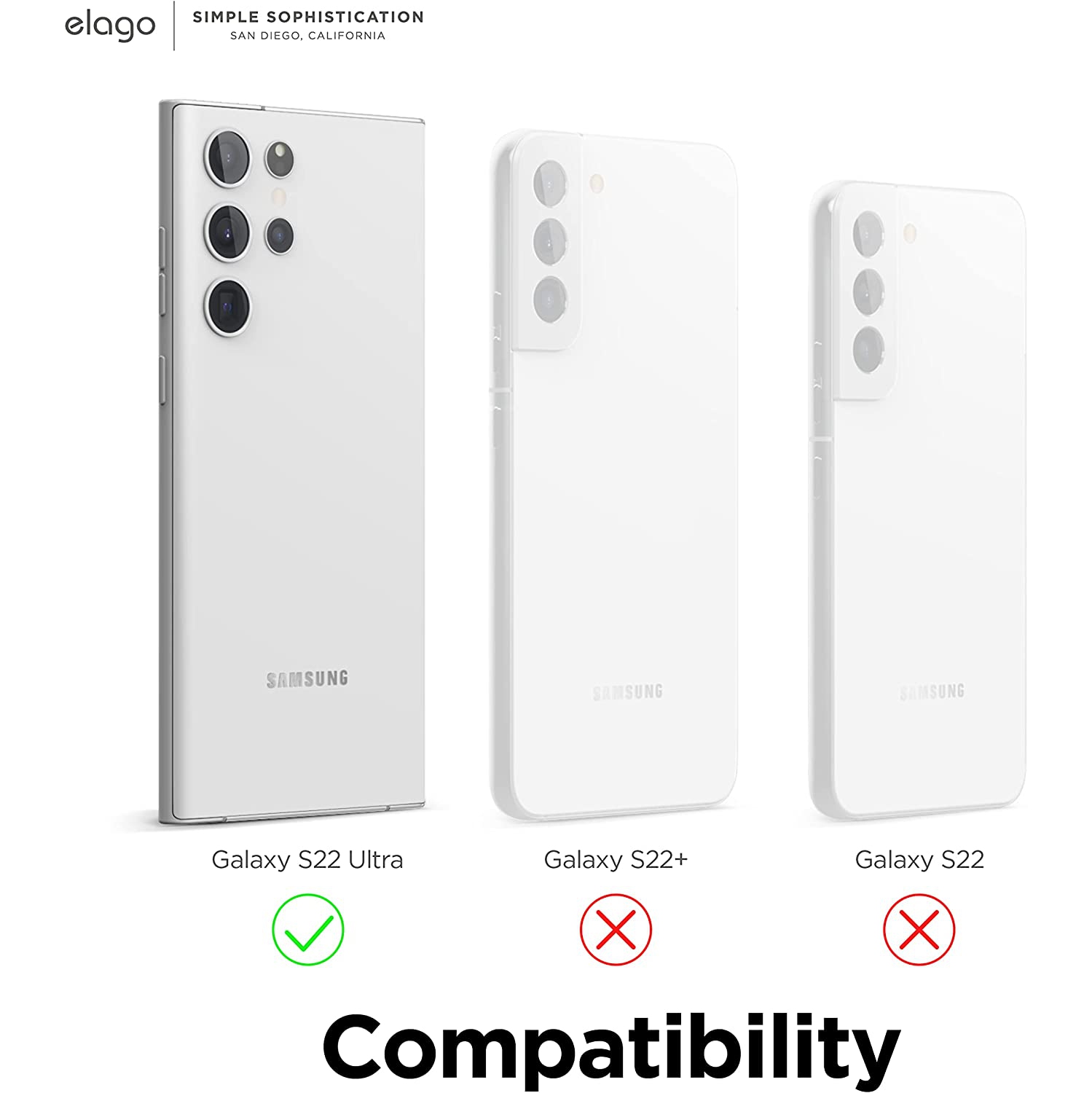 Hybrid Clear Case Compatible with Samsung Galaxy S22 Ultra 6.8 inch - Sleek and Light Design,