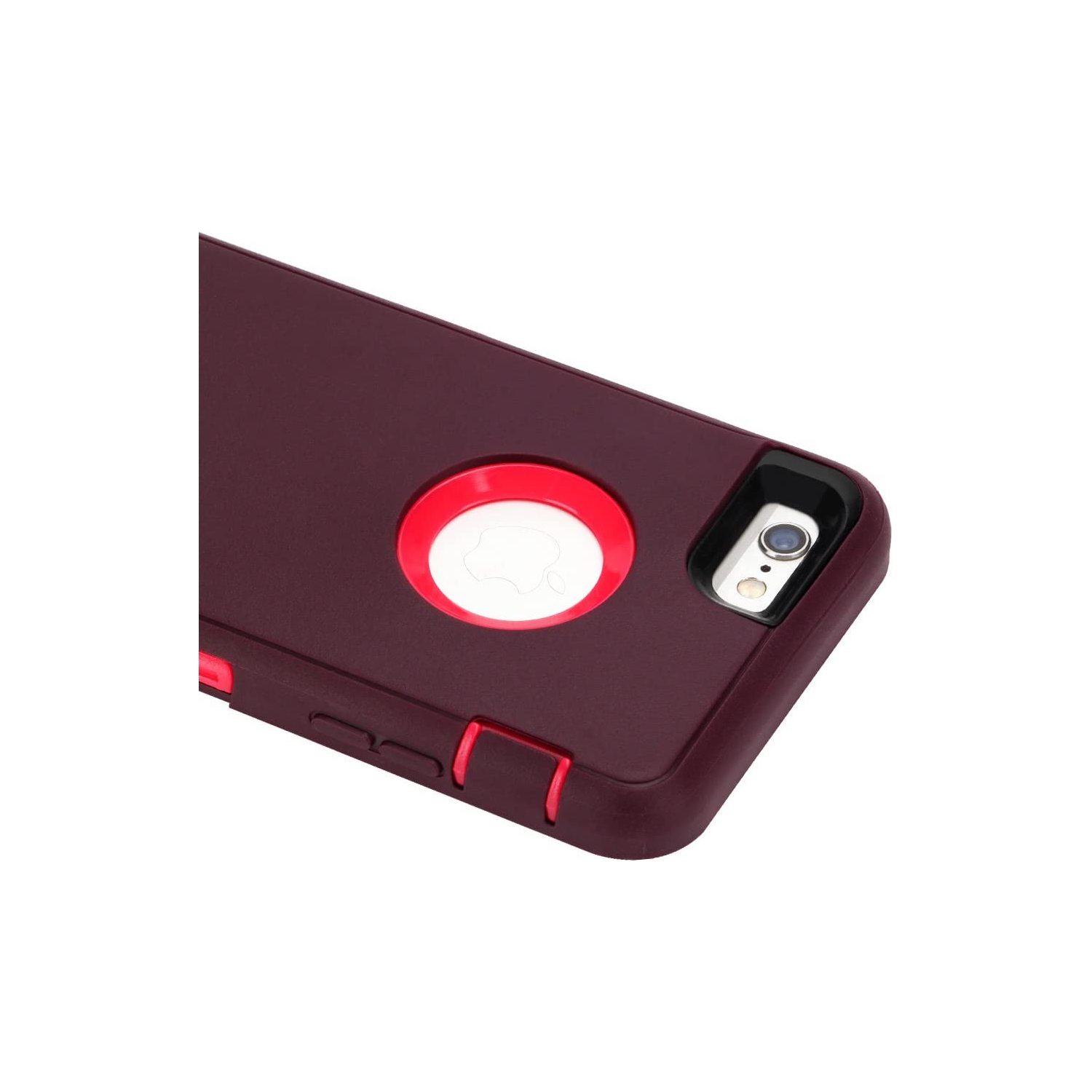 Étui pour iPhone 6s plus/6 plus, protecteur d’écran 3-en-1 intégré, résistant aux chocs et à la poussière