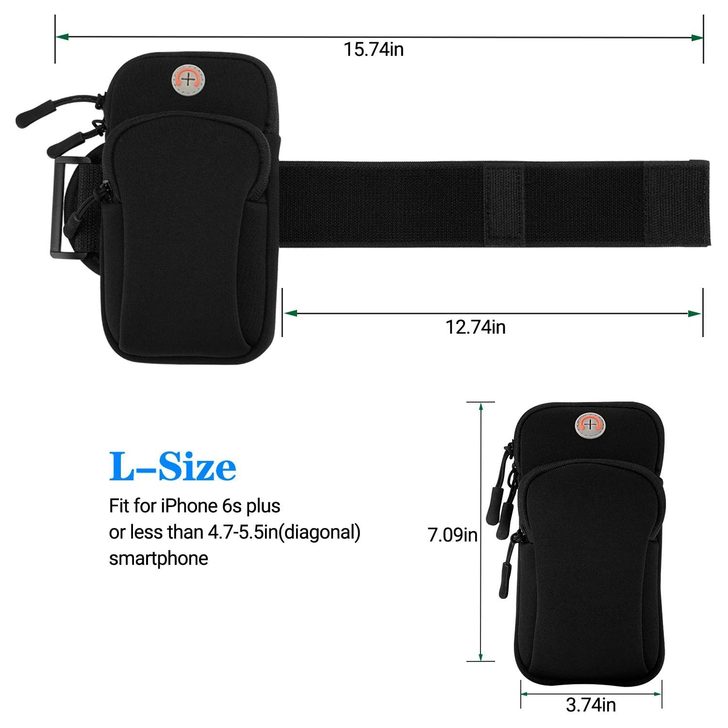 Brassard pour téléphone cellulaire pour iPhone 13 12 11 Pro XR XS X 8 7 6 6s, Galaxy S21 Ultra S20 S10 S9 résistant à la sueur Sports