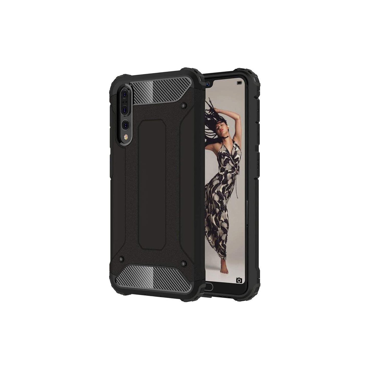 Armor Huawei P20 Pro Case, Heavy Duty [4 Corners Shockproof Protection] Bumper Hard Skin Cover for Huawei P20