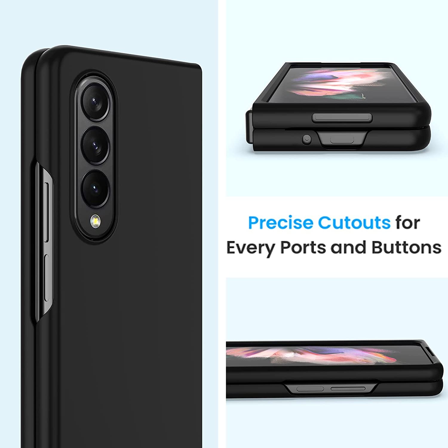 for Samsung Galaxy Z Fold 4 Case: Slim Shockproof Protective Phone Case for Galaxy Z Fold 4 5G