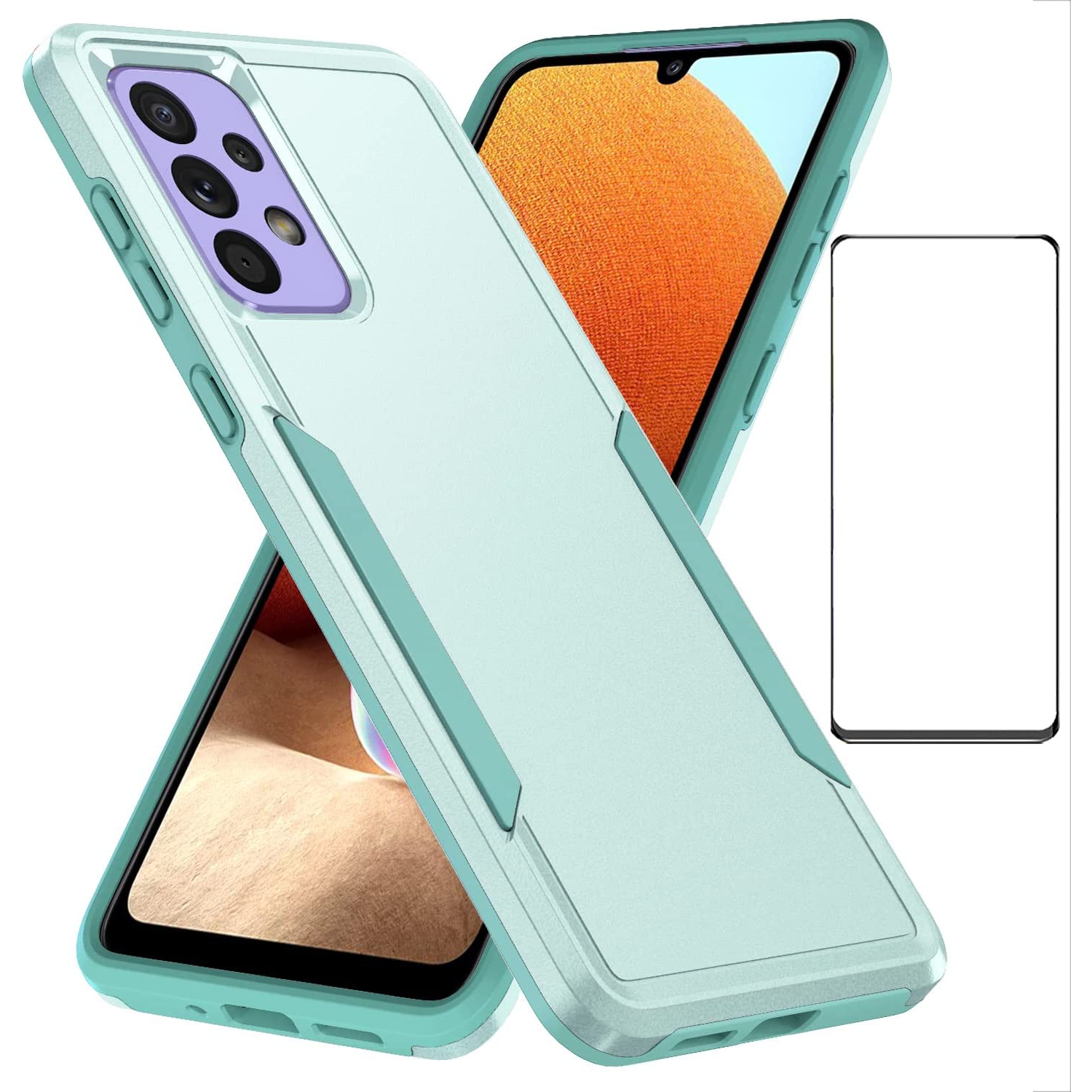 for Samsung Galaxy A53 5G Case with Screen Protector, Samsung A53 5G Phone case,Slim Fit Military Grade Heavy Duty