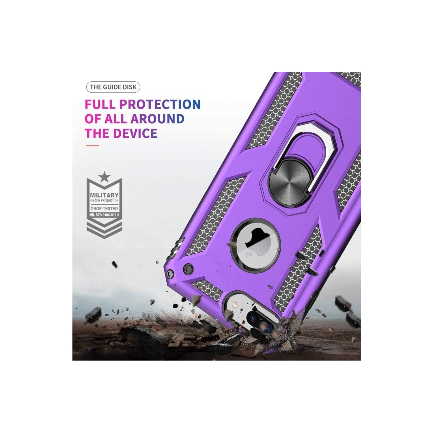 Compatible with iPhone 8 Plus, iPhone 7 Plus,iPhone 6s Plus/ 6 Plus Phone Case, Screen Protector 360 Degree