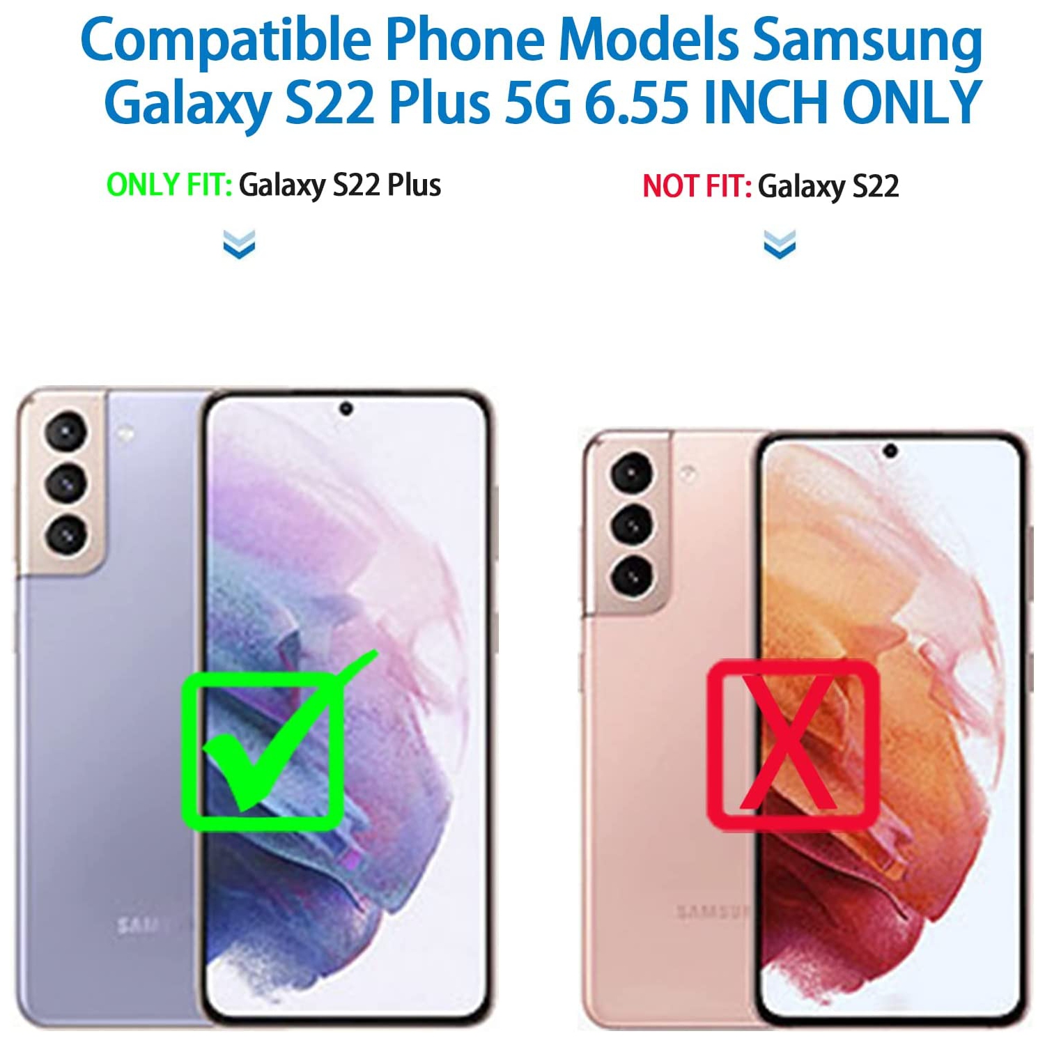 Defender Case for Samsung Galaxy S22 Plus 5G, Galaxy S22 Plus 5G Phone Case Heavy Duty Shockproof Dustproof 3 in