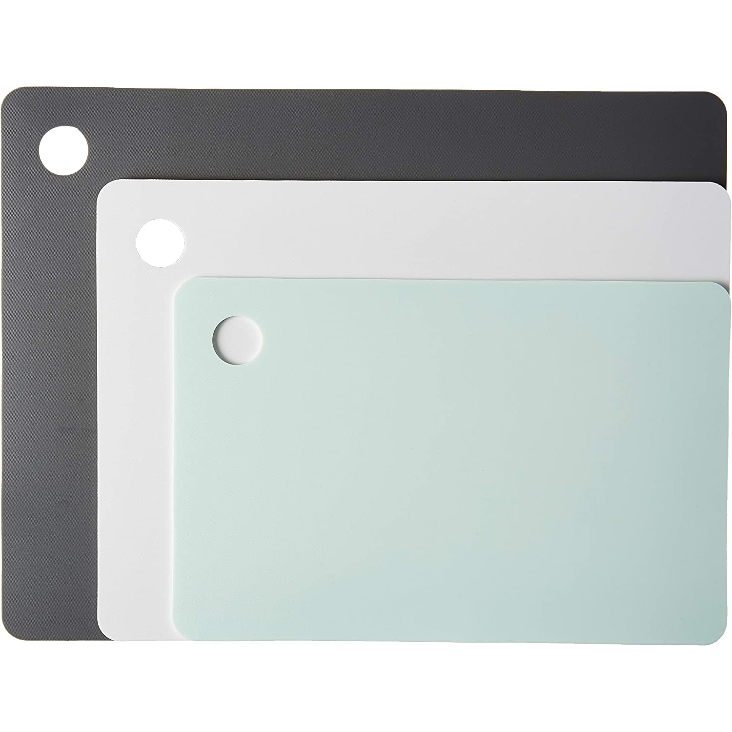 Grands, moyens et petits tapis de planche à découper souples pour trancher, couper, hacher et préparer les repas, ensemble de 3,
