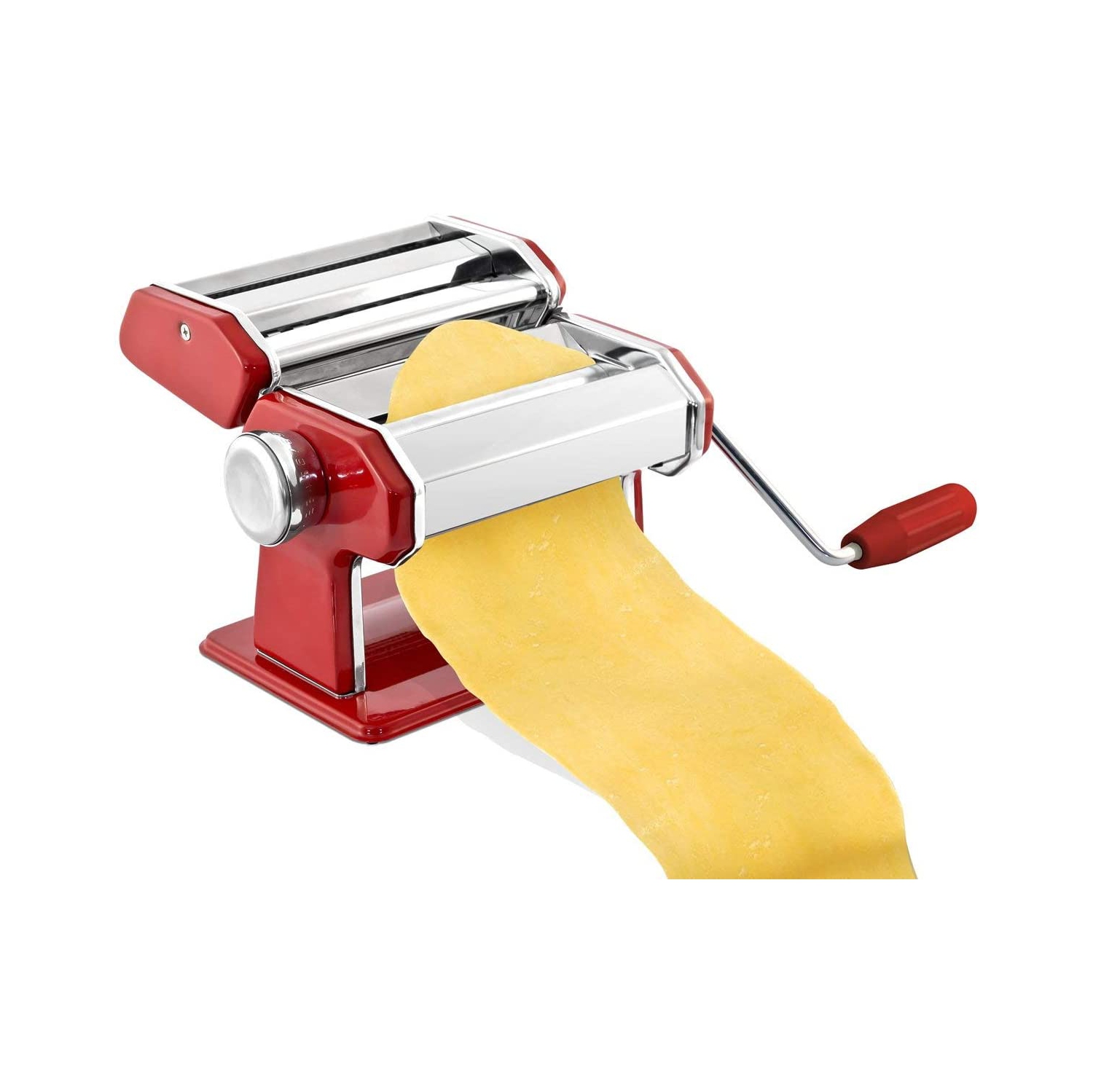 Machine à pâtes manuelle en acier inoxydable | avec réglages d’épaisseur ajustables | idéale pour les professionnels