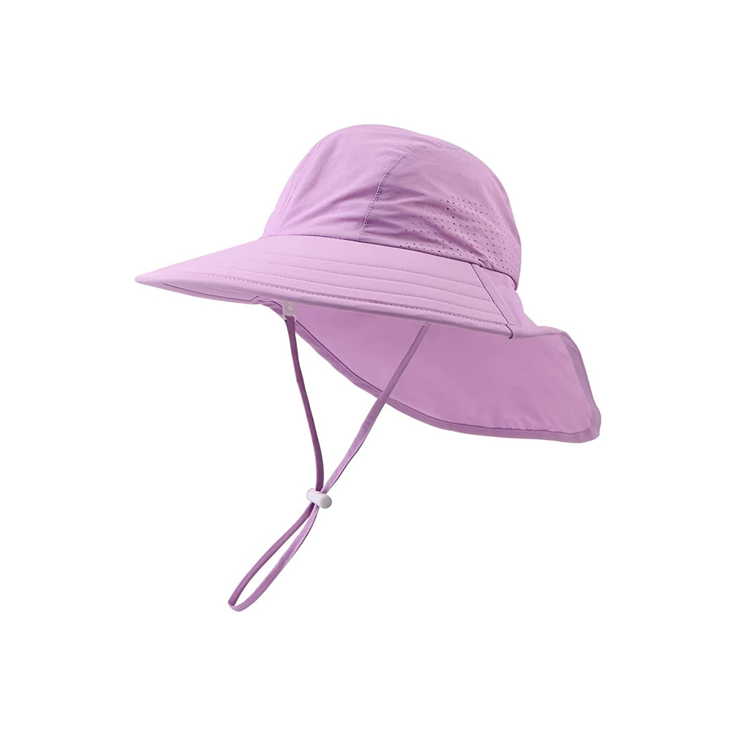 Chapeau de soleil imperméable protection UV pour femmes avec protège-cou à rabat pliable pour l'été
