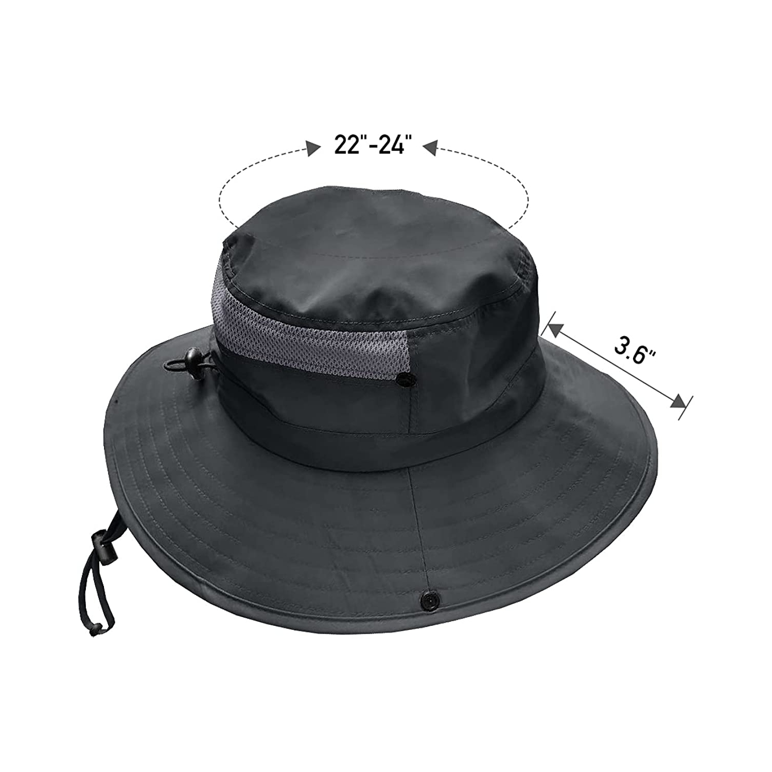 Chapeau de deux dollars pour lʼextérieur – Protection UV UPF pour hommes et femmes, chapeau de soleil de seau pour la pêche, randonnée, jardinage