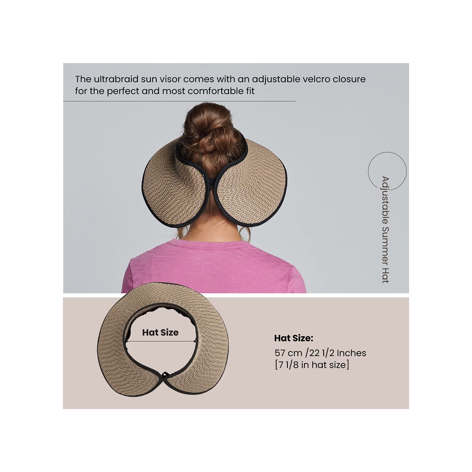 Tous les pare-soleil UltraBright pour femmes avec bordure en ruban et bande en molleton