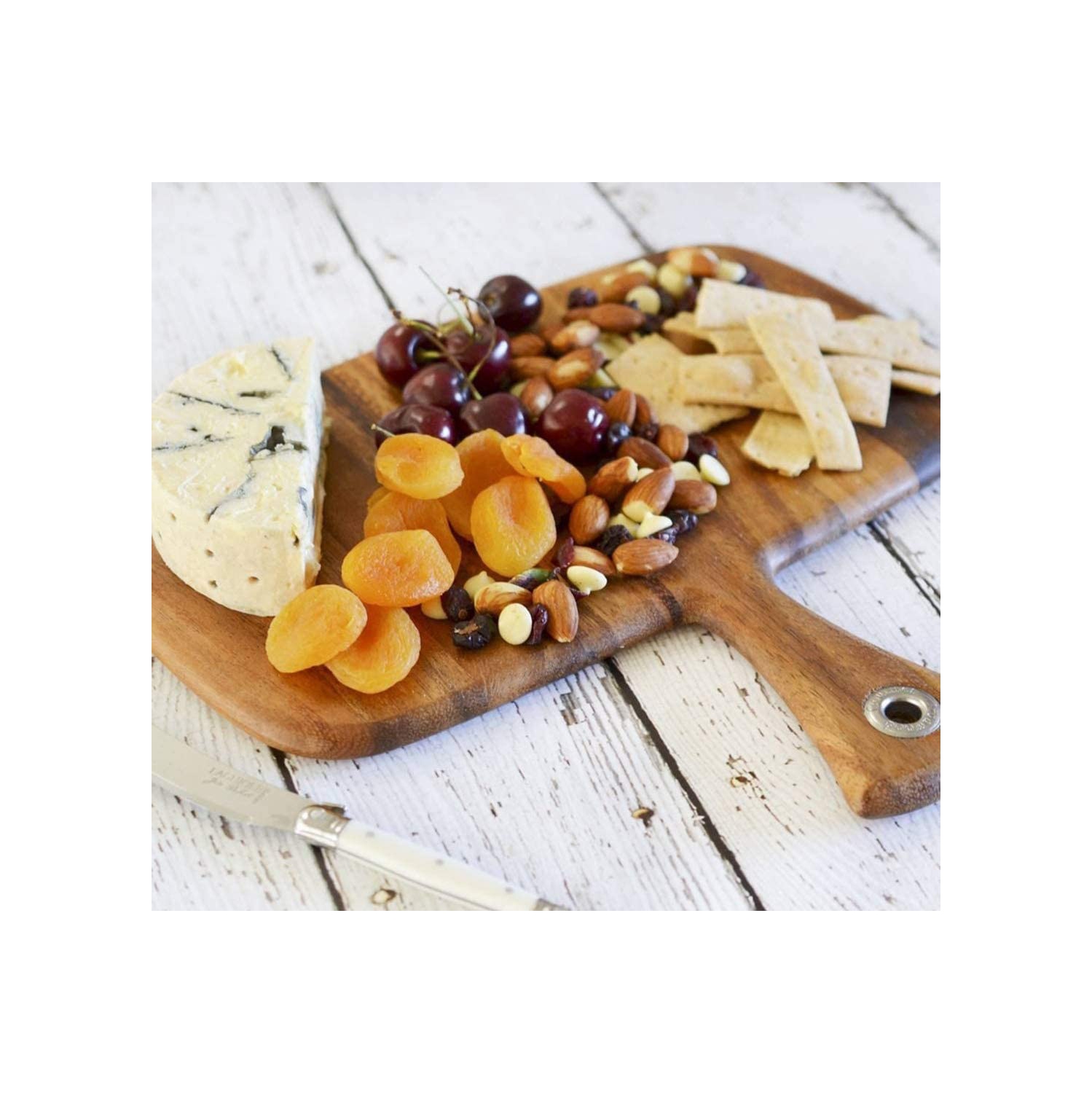 28114 petite planche à pagaie rectangulaire, bois d’acacia