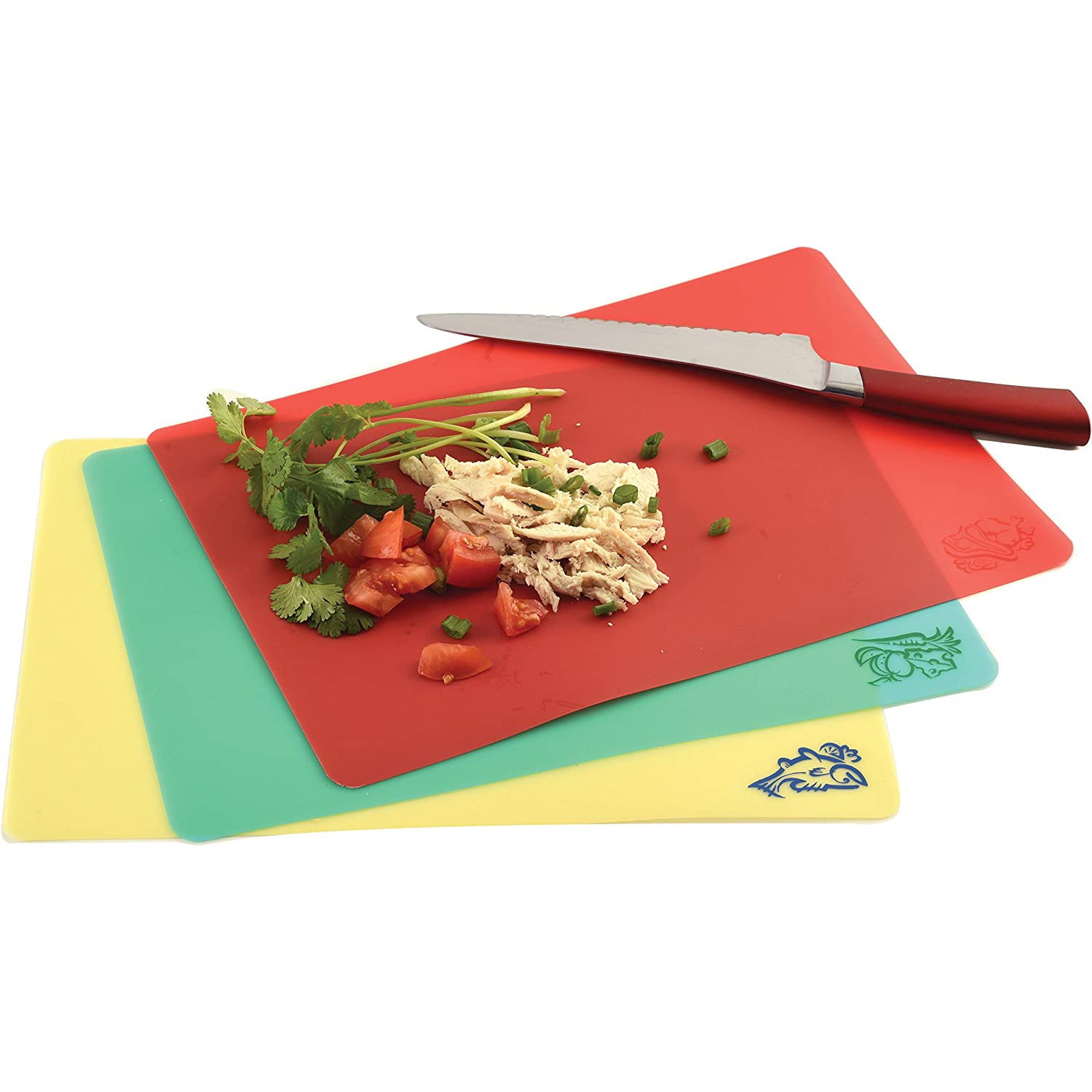 Cut-N-Slice Flexible Cutting Boards, Set of 3