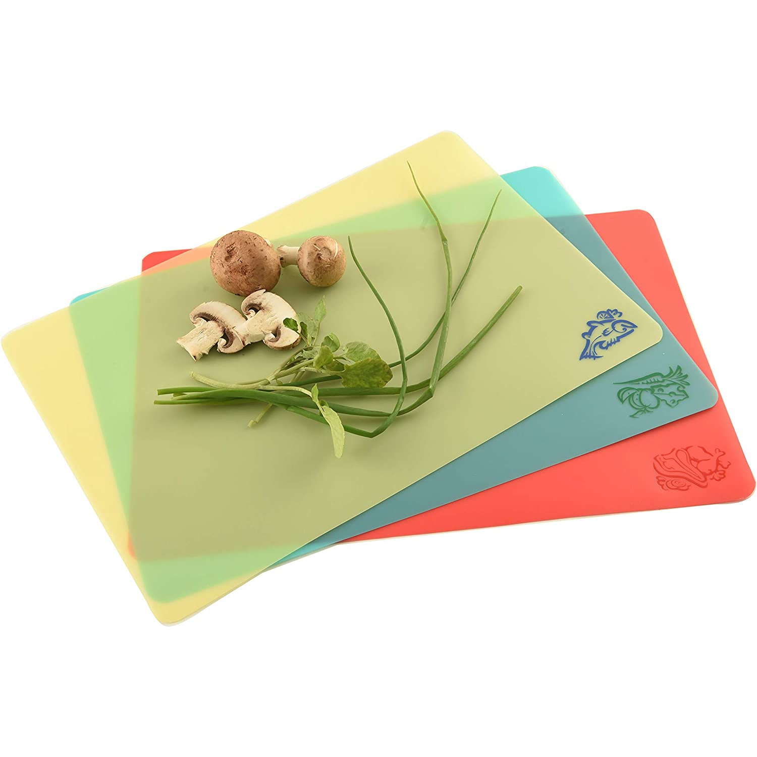 Cut-N-Slice Flexible Cutting Boards, Set of 3