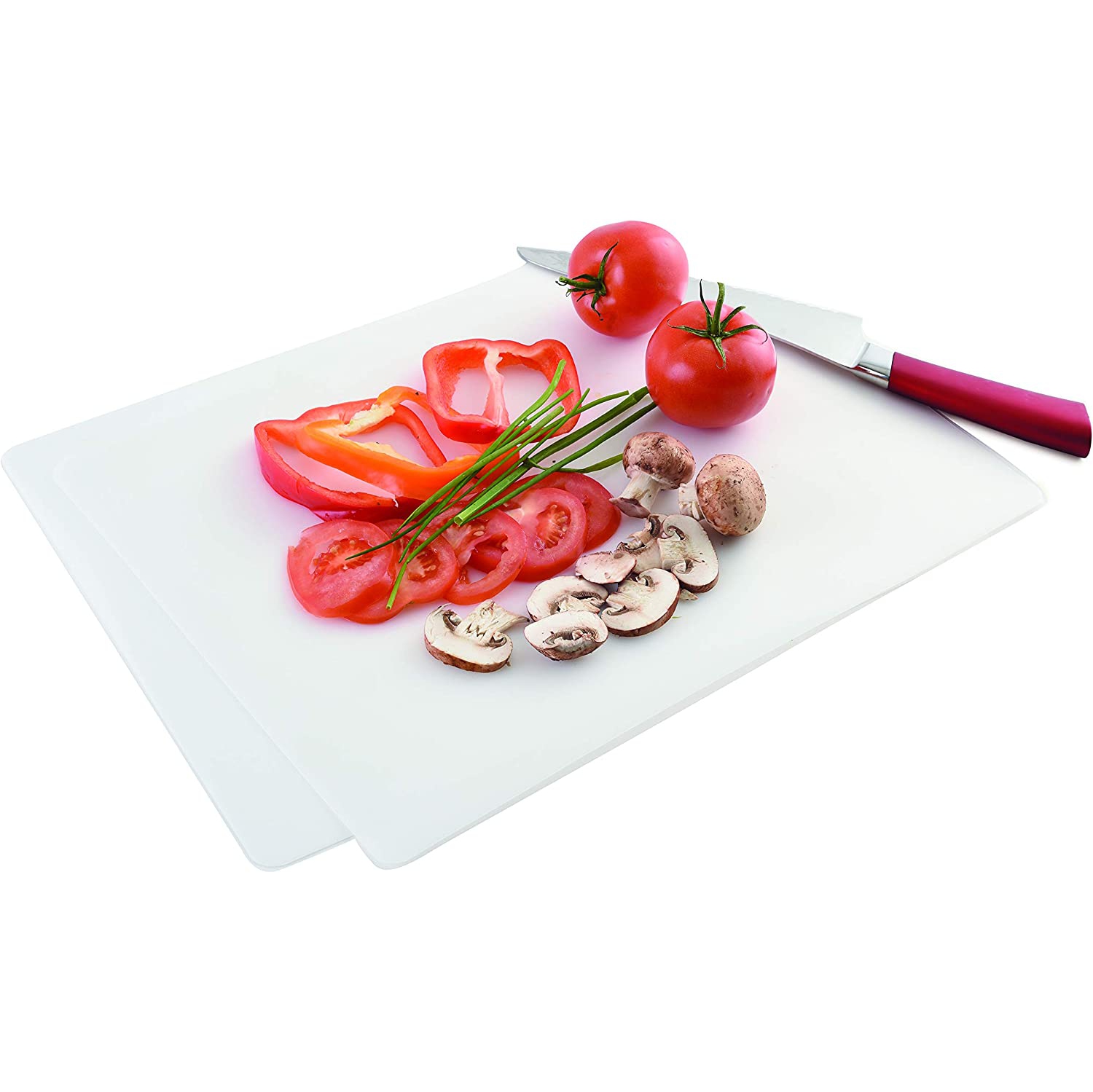 48 planches à découper flexibles, 11.5 x 15 po, ensemble de 2, blanches