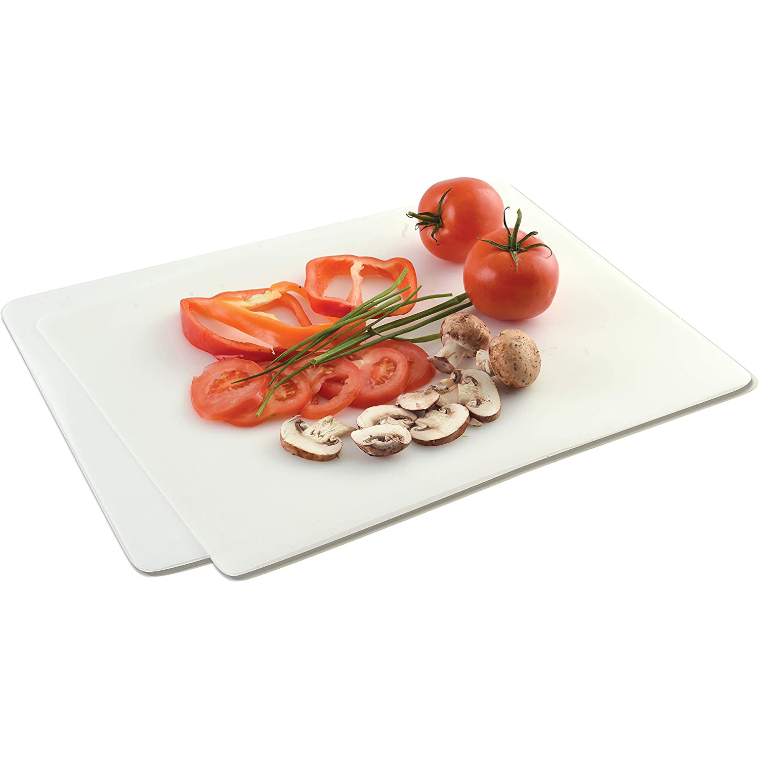 48 planches à découper flexibles, 11.5 x 15 po, ensemble de 2, blanches