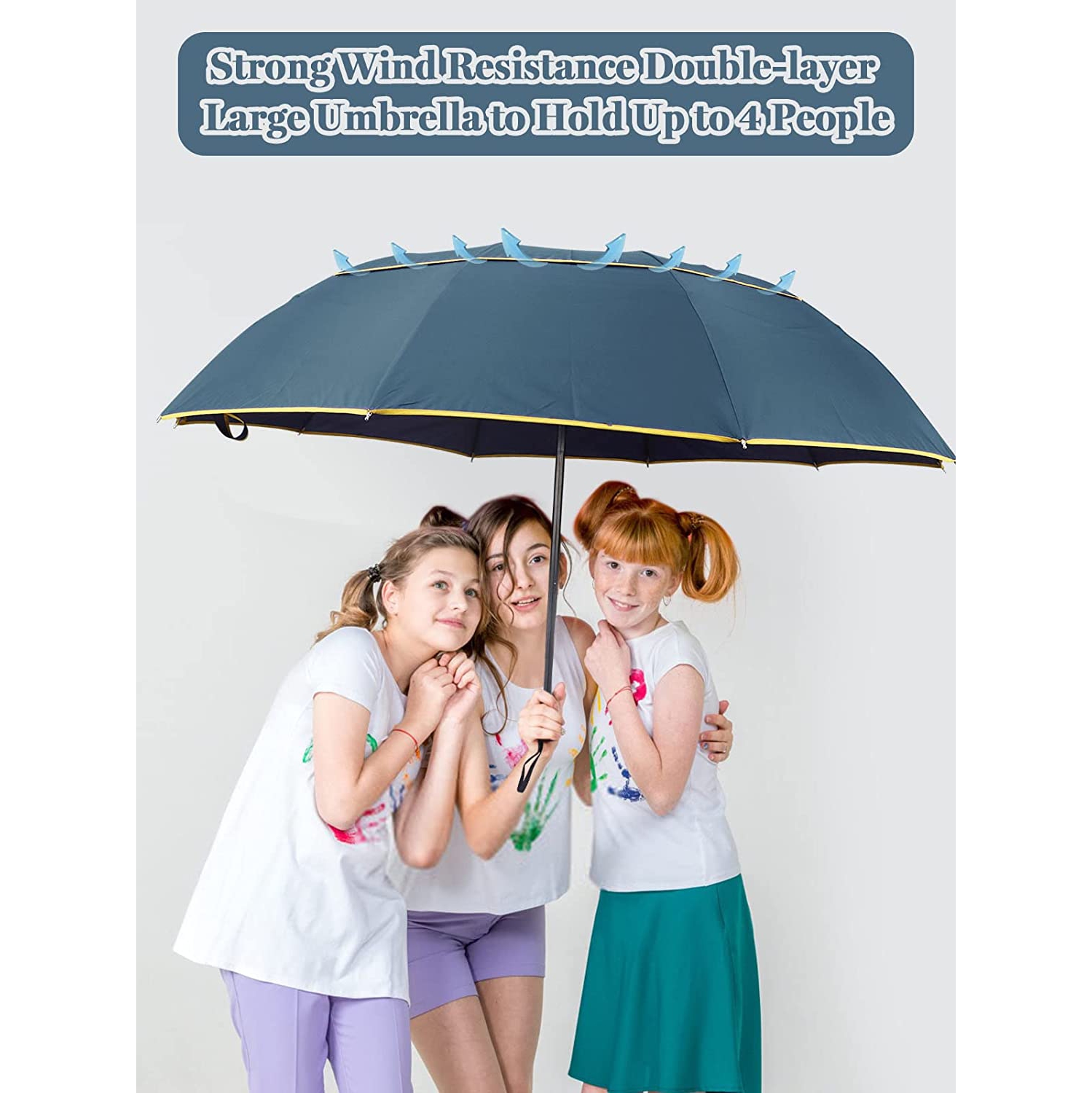 Extra Large Golf Umbrella Folding Umbrella Rainproof Compact Umbrella Oversize, Double Canopy Vented