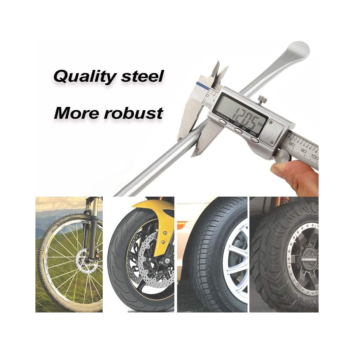 Cuillères à pneus de 14,5 po pour motocyclette, ensemble de cuillères à pneus pour moto tout terrain, outil de repassage professionnel pour cuillères