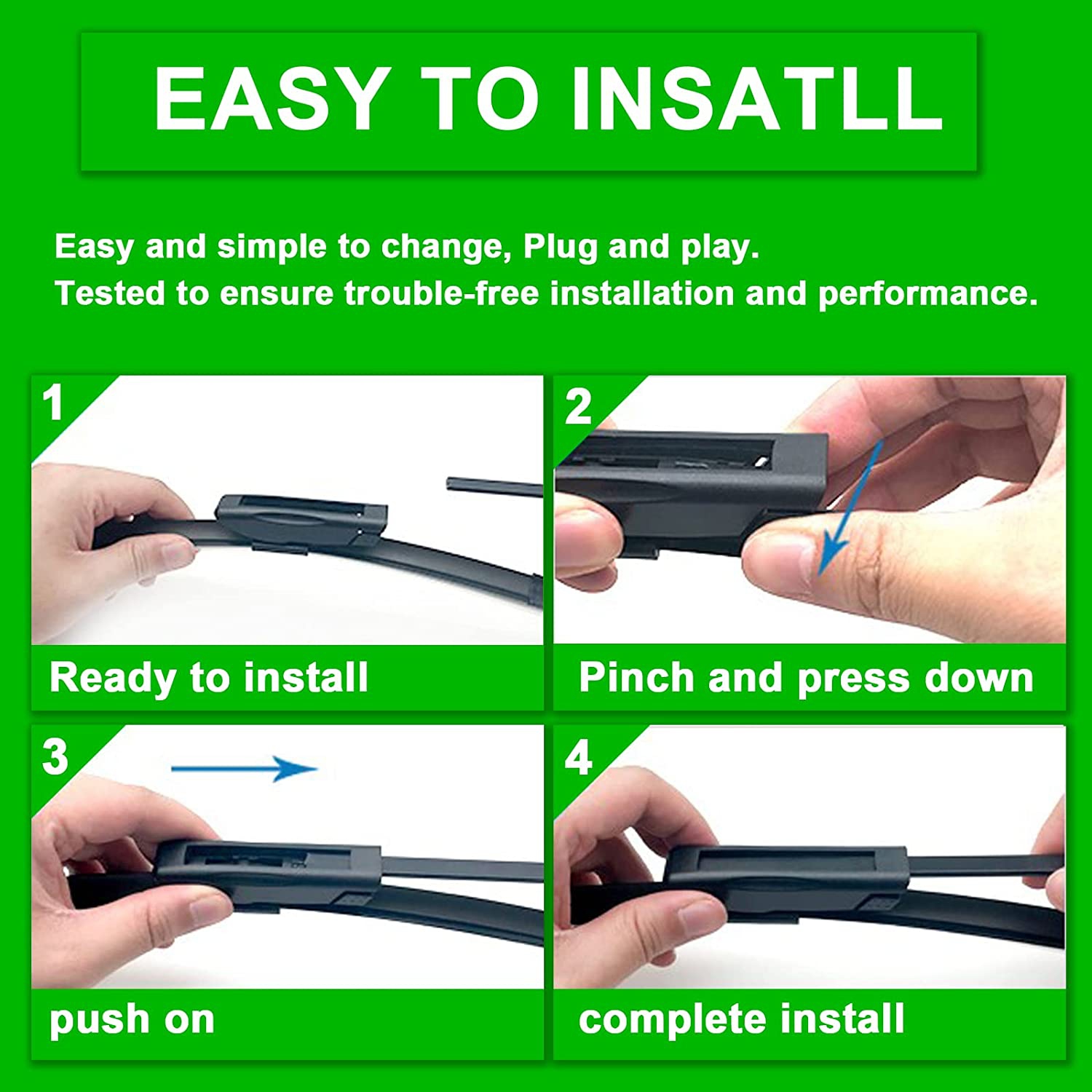 2 remplacement d'essuie-glaces pour la Mini Cooper R55 R57 2013-2015, remplacement d'équipement d'origine des balais d'essuie-glace de pare-brise -