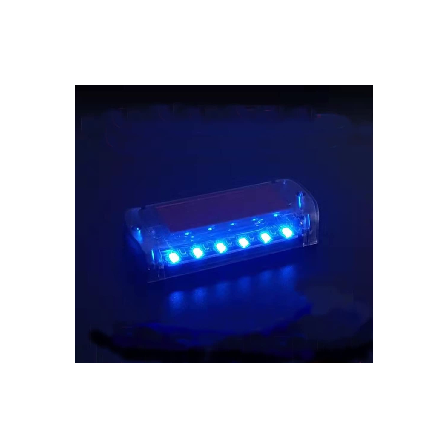 6 LED Car Alarm Warning Light Fake Dummy Solar Power Simulated Security Anti-Theft Flashing Light Car Burglar Alarm