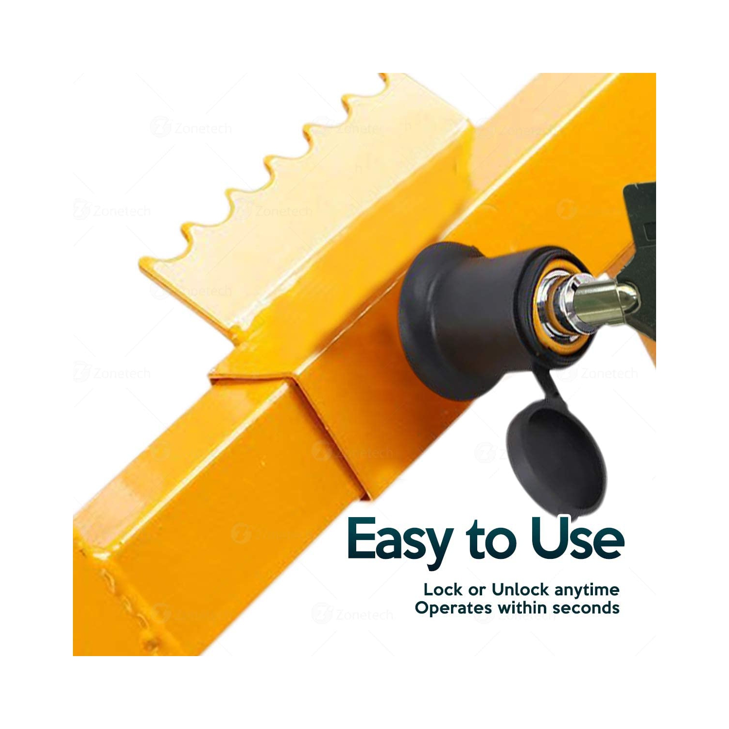Security Tire Lock Clamp Boot Tire Claw - Zone Tech Premium Quality Heavy Duty Anti- Theft Protective Vehicle Wheel