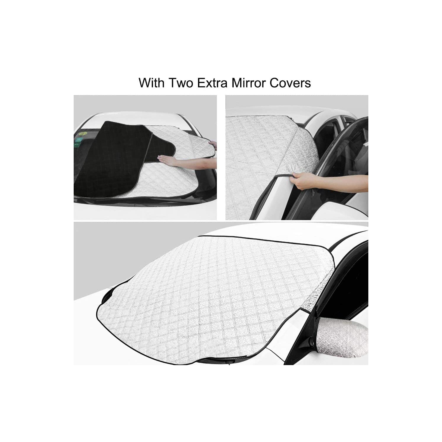 Pare-neige de pare-brise, pare-brise Winter Frost Guard pour la voiture, pare-poussière étanche Sun Protector et glace