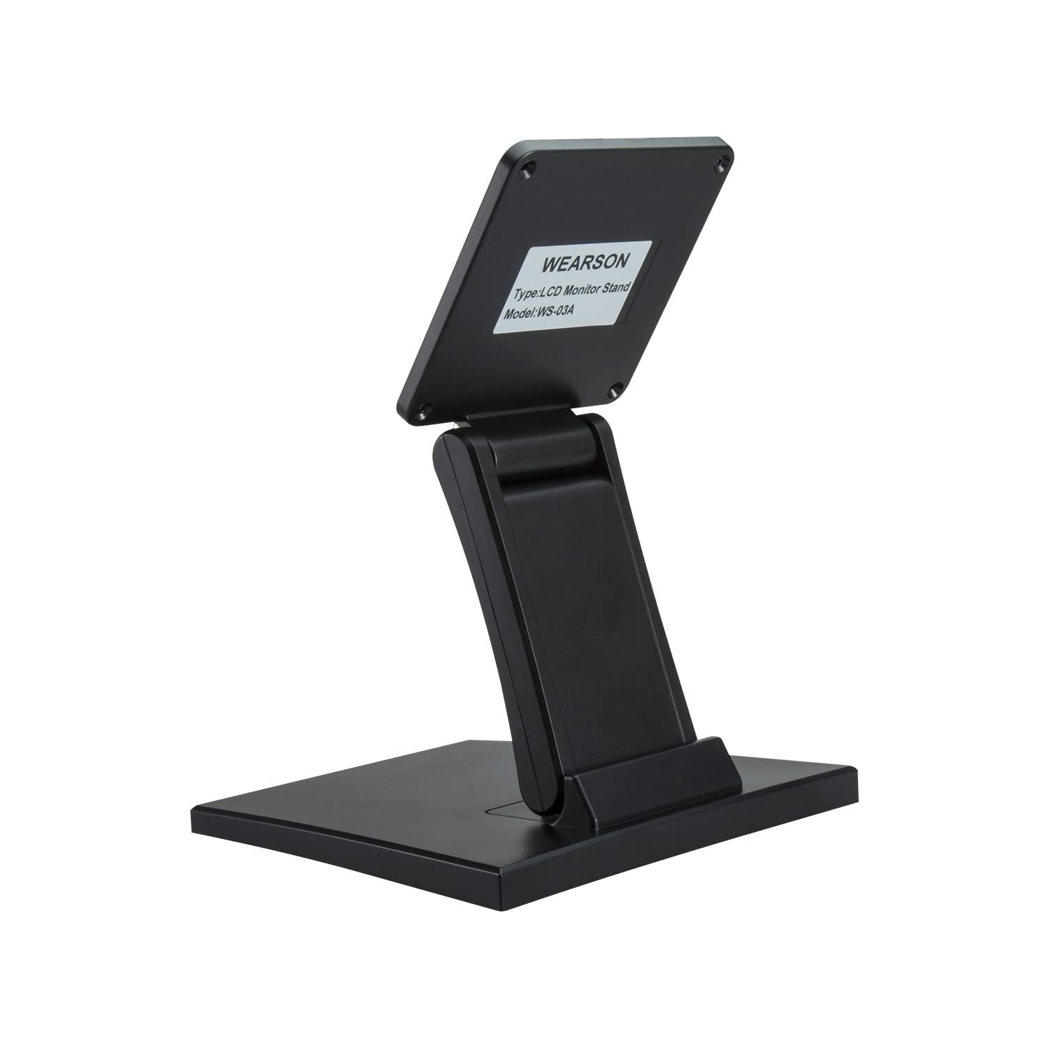 WS-03A Adjustable LCD TV Stand Folding Metal Monitor Desk Stand with VESA Hole 75 * 75 100 * 100mm