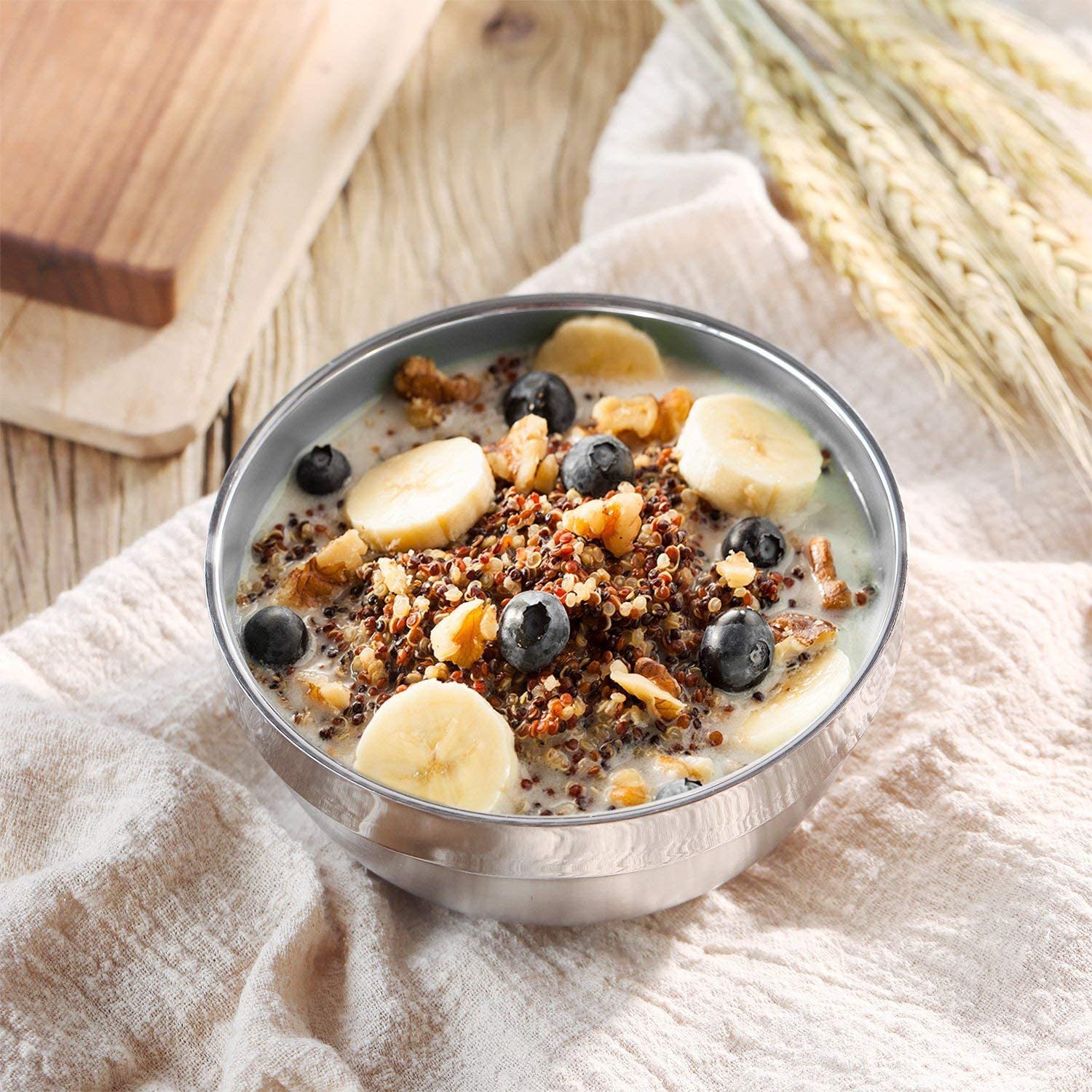 Ensemble de 6 bols à collations en métal isotherme à double paroi de 13 oz