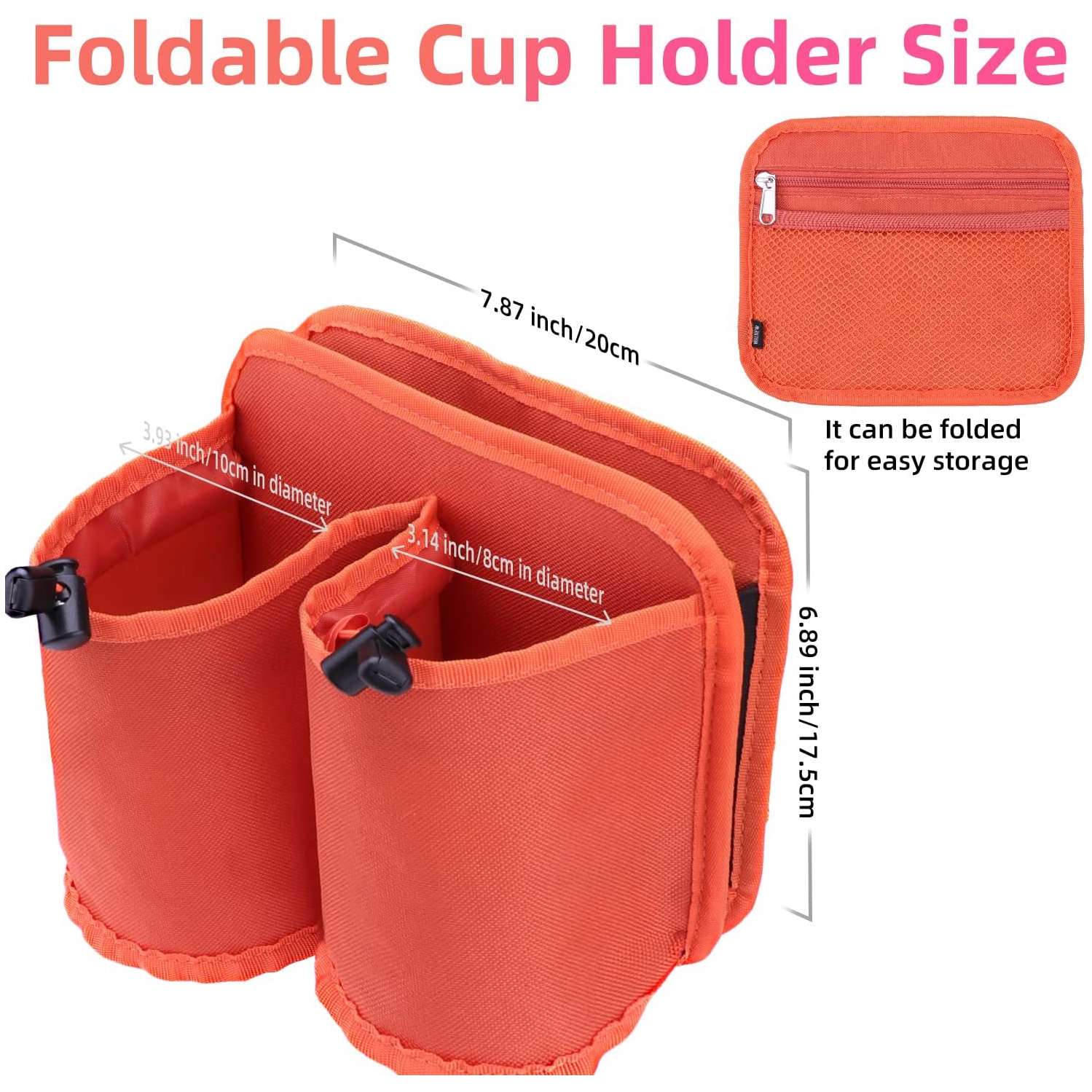 Luggage Travel Cup Holders Fits Roll on Suitcase Handles Attachment Drinks Carrier for Drink Beverages Coffee