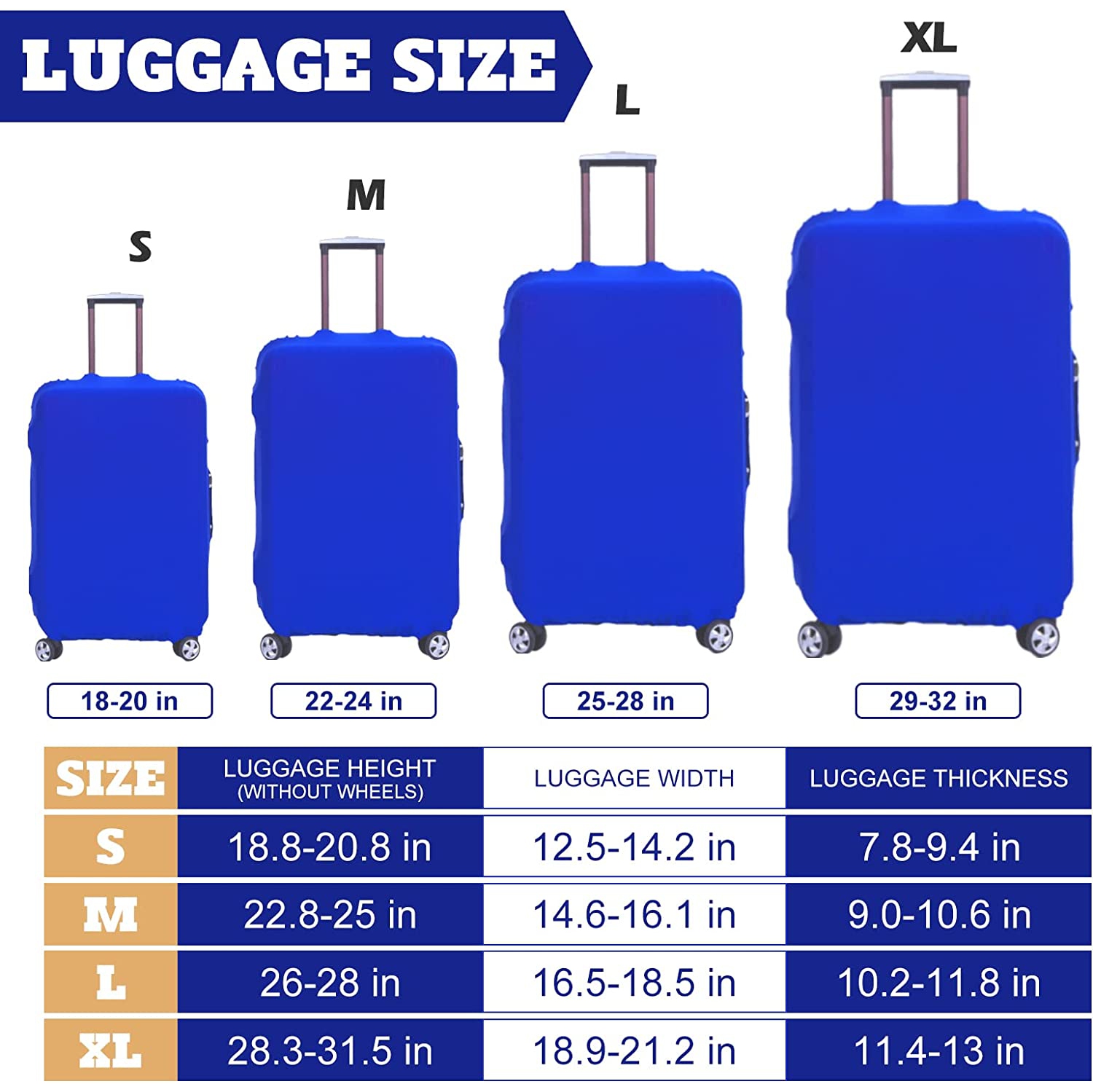 Housse élastique lavable pour sac de voyage, housse de protection pour valise avec étiquettes autocollantes étanches pour le bricolage