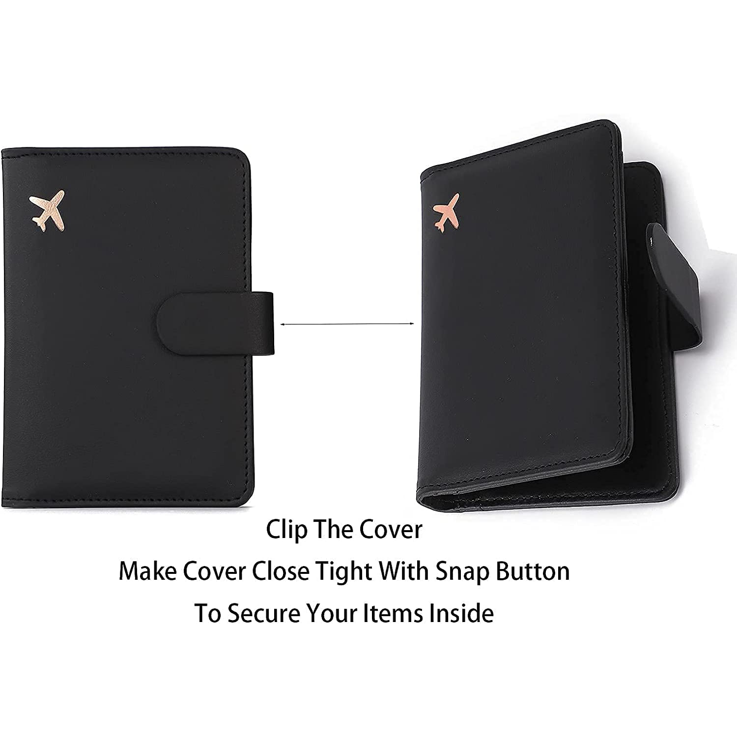 Étui porte-passeport en cuir de qualité supérieure, portefeuille de voyage anti-RFID avec porte-passeport