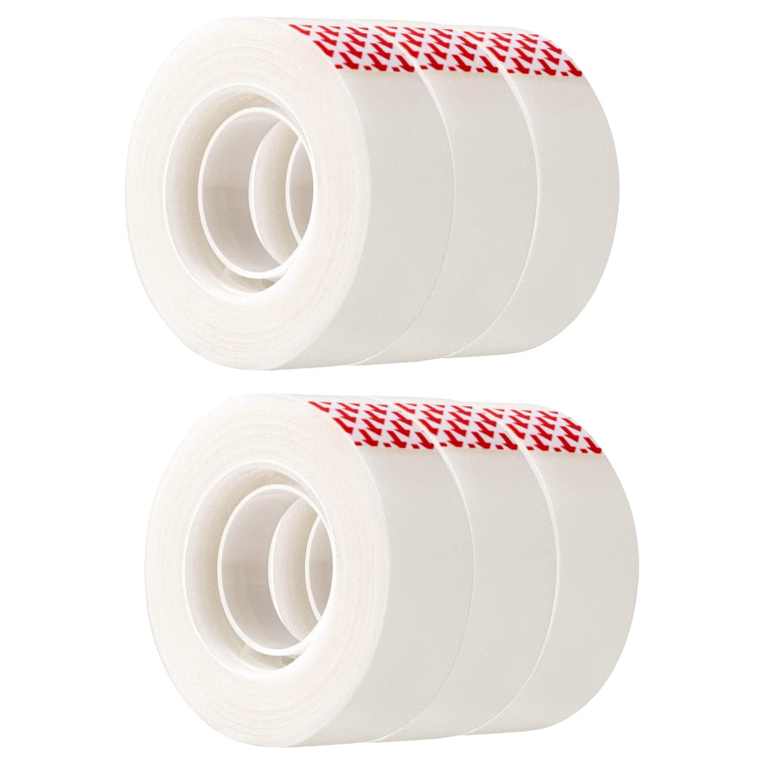 Ruban au fini mat, conçu pour le jumelage, recharges de ruban, 3⁄4 po x 27.8 vg, 6/paquet