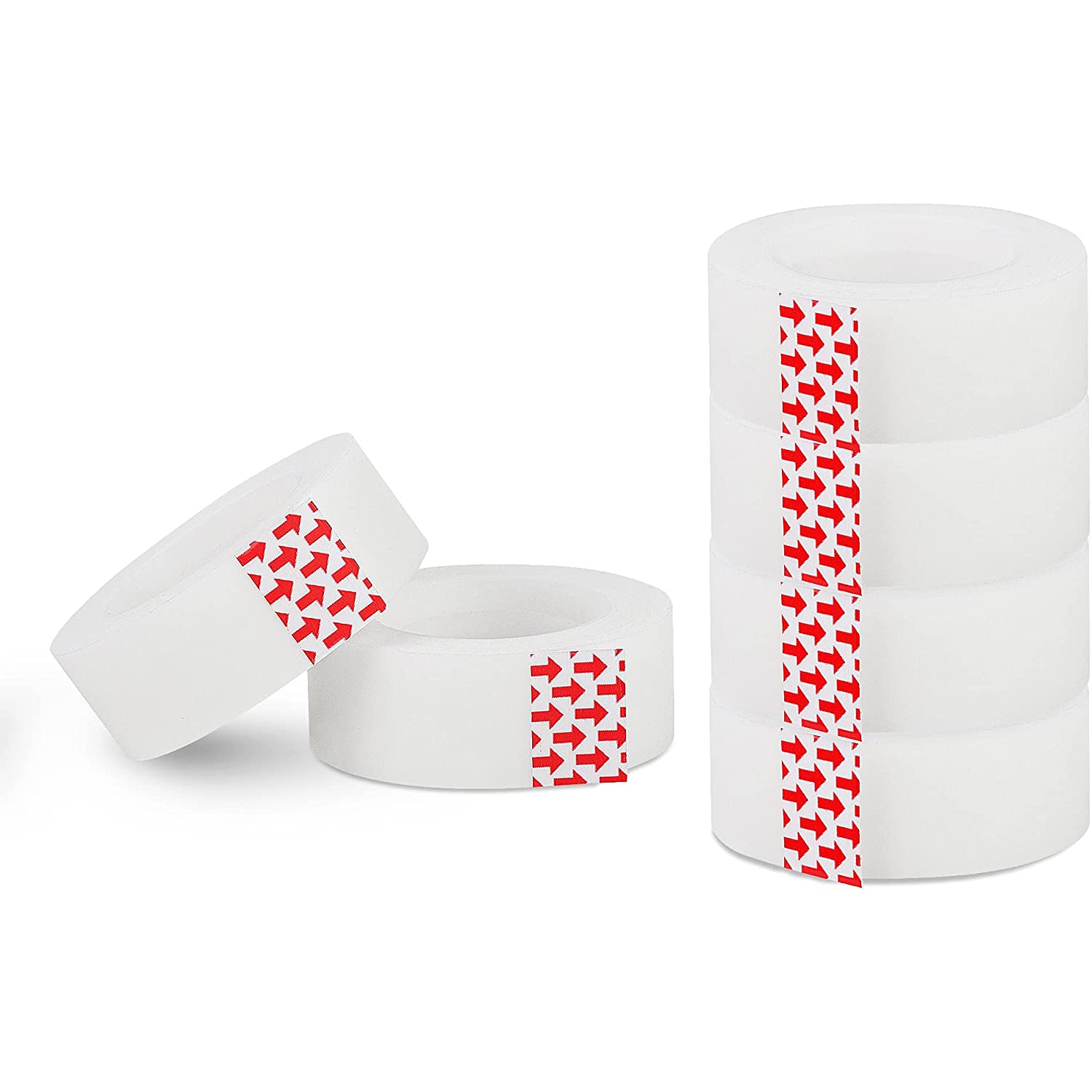 Ruban au fini mat, conçu pour le jumelage, recharges de ruban, 3⁄4 po x 27.8 vg, 6/paquet