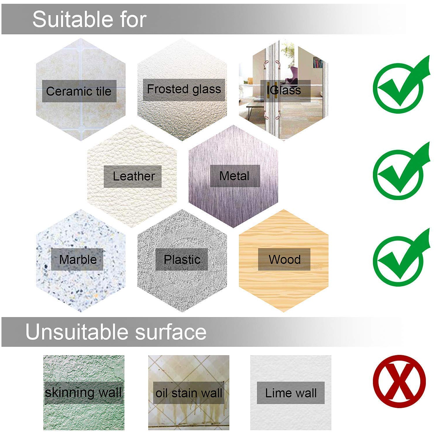 Nano Tape Double Sided Tape, Traceless Washable Reusable Removable Sticky Anti Slip Transparent Adhesive for Paste