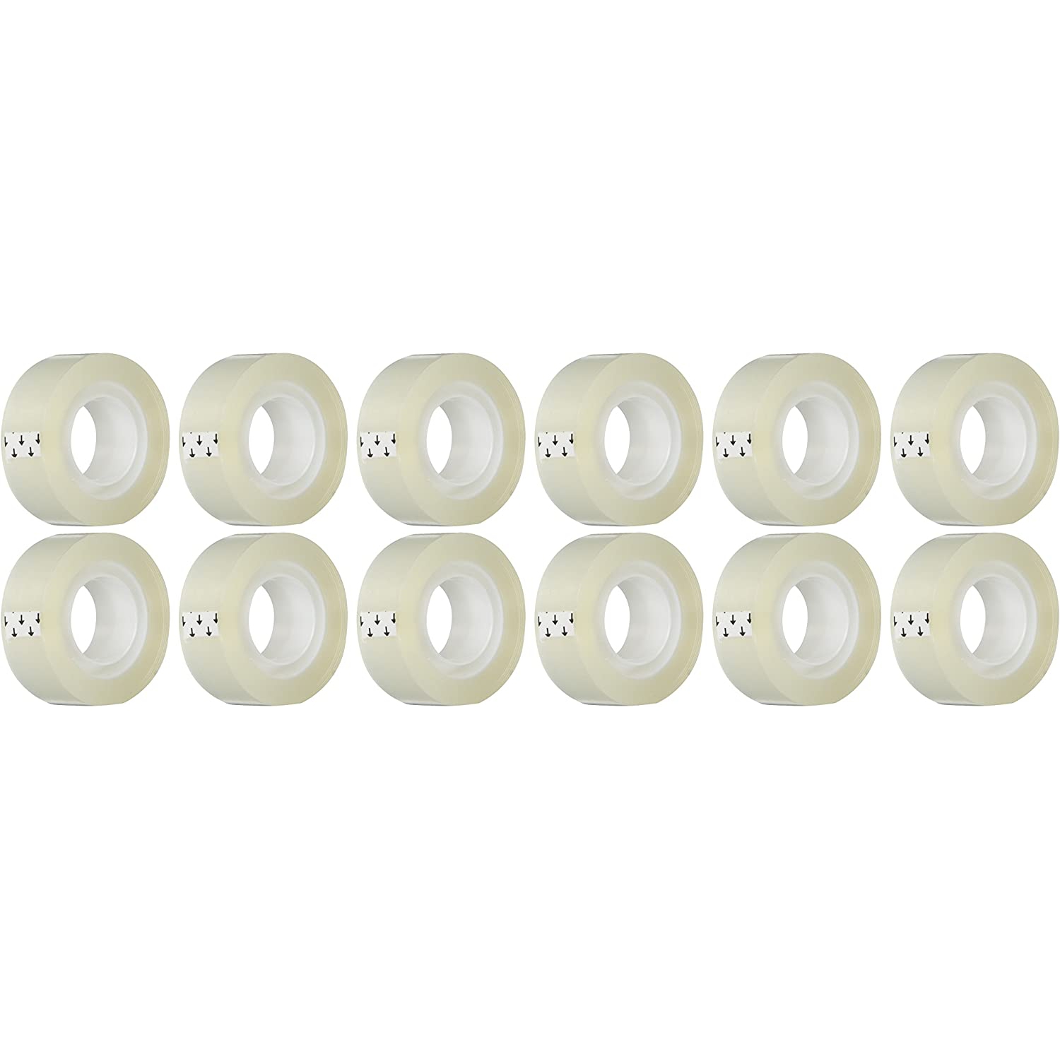 43575 43575 rubans transparents, 3/4 x 1000 po, transparents, paq./12